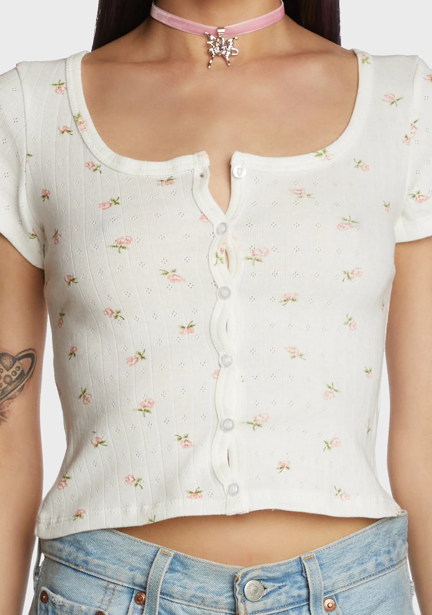 Texting Back Crop Top - Image 2