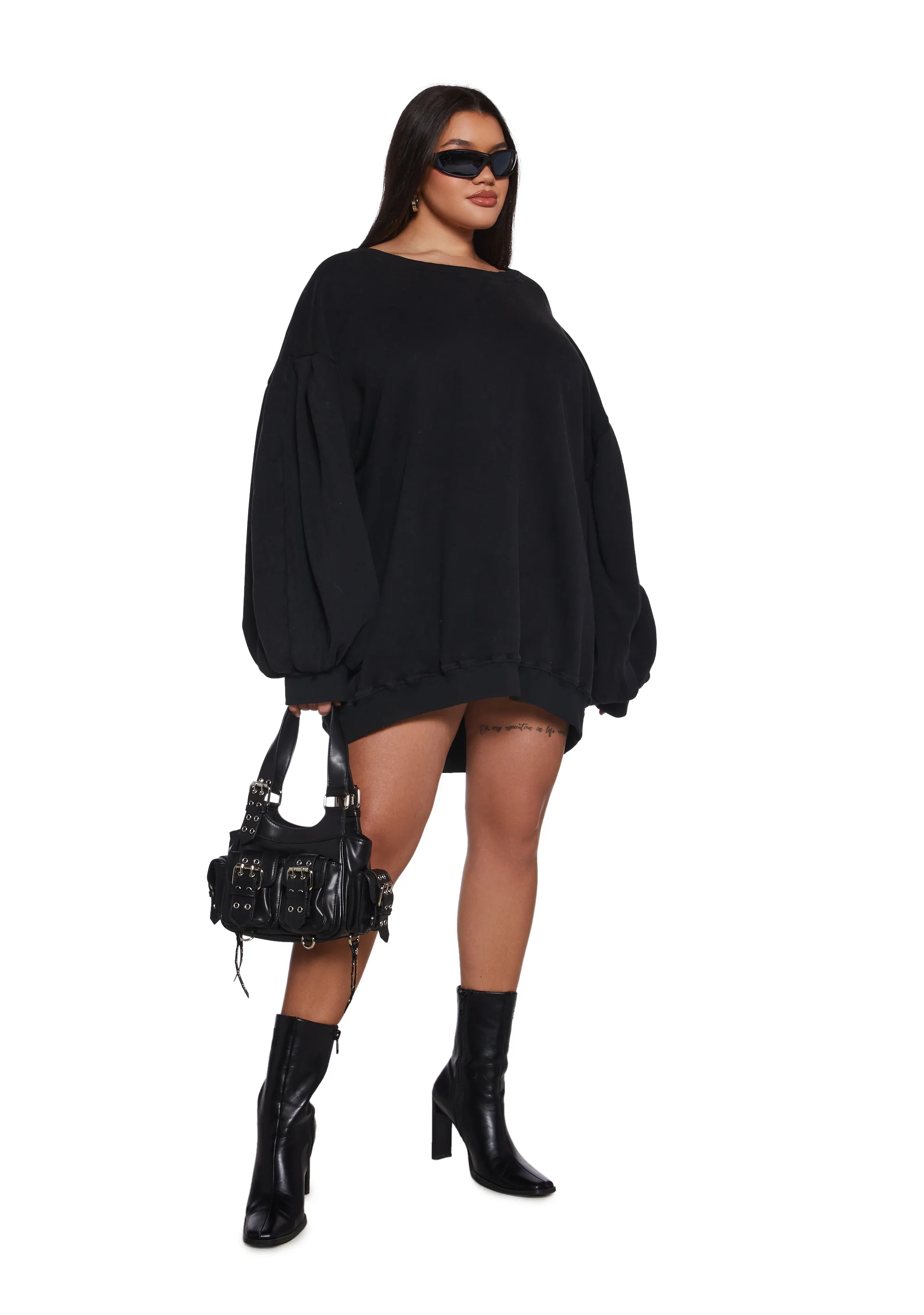Thank You Next Sweatshirt Dress - Image 9