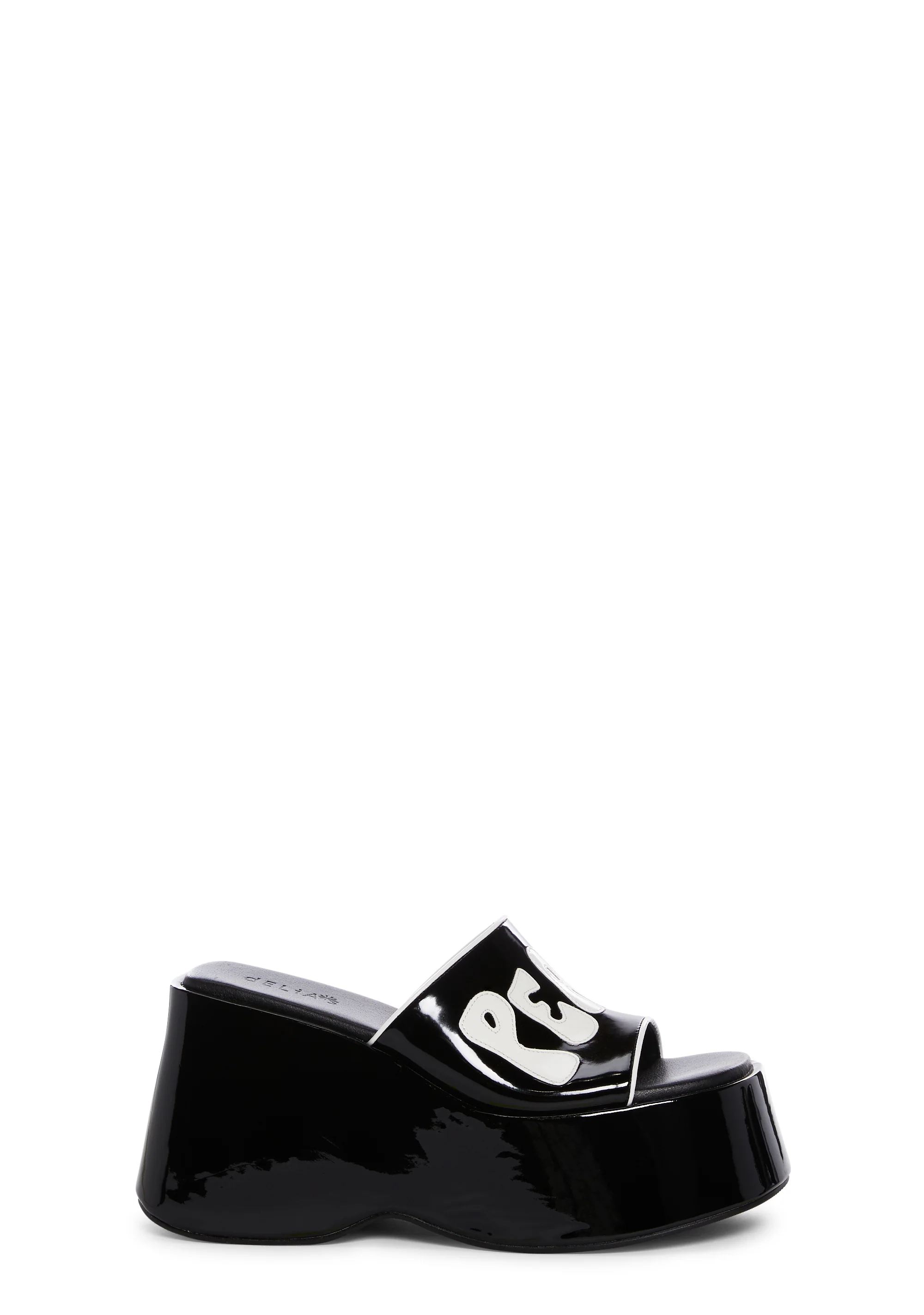 That 70s Flow Platform Slides - Black/White - Image 2