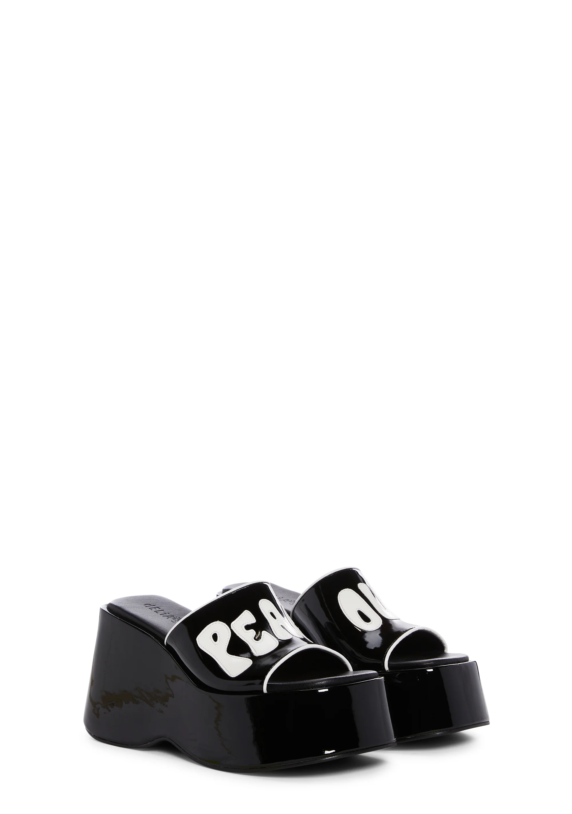 That 70s Flow Platform Slides - Black/White - Image 3