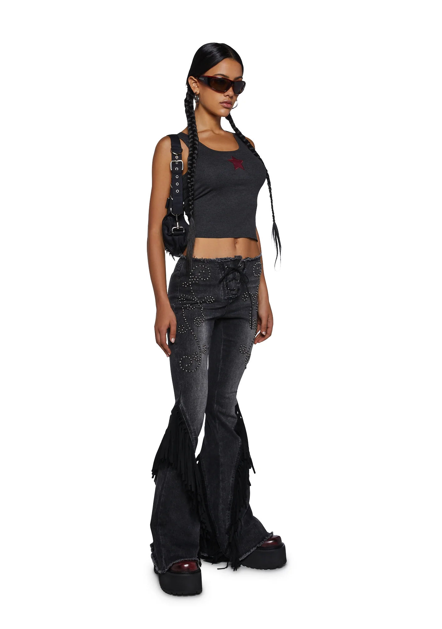 That Girl Denim Flare Pants - Image 2