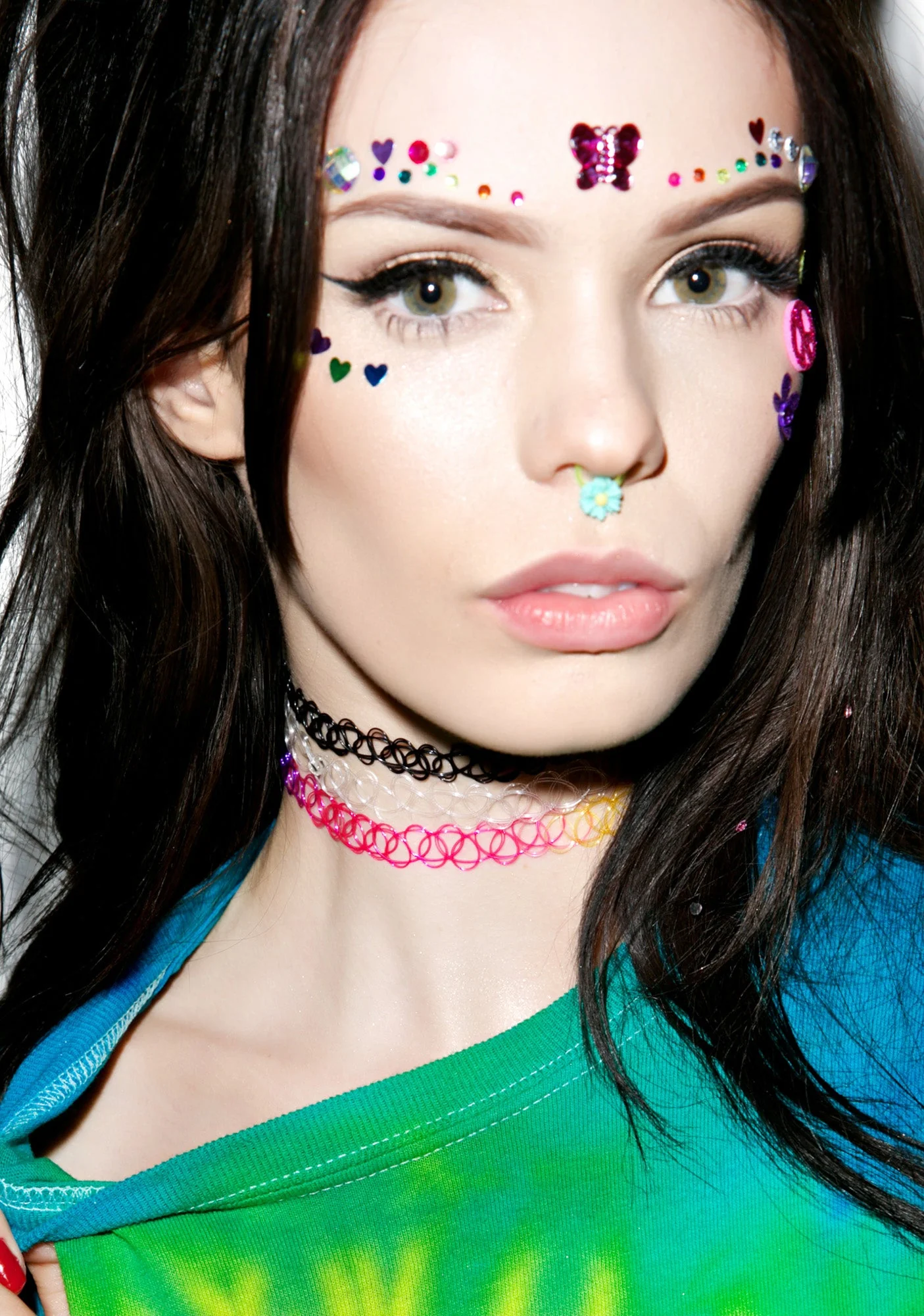 That's So 90s Tattoo Choker - Rainbow - Image 9