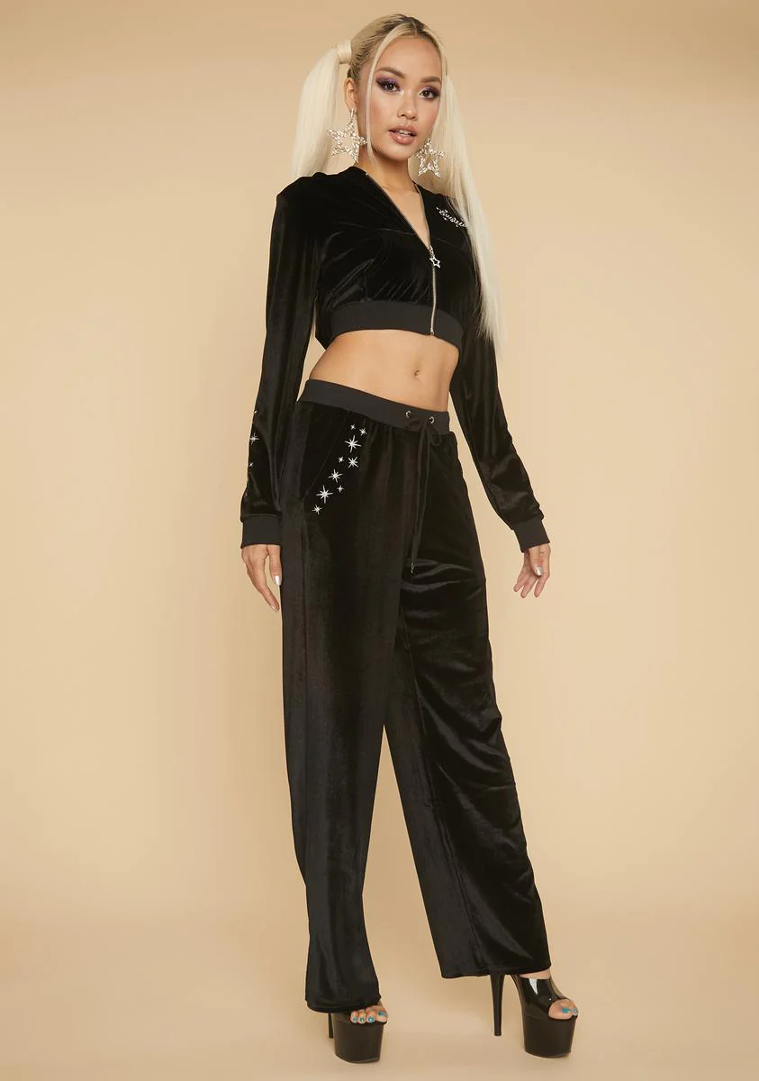 That's So Sag Velour Wide Leg Pants - Image 2