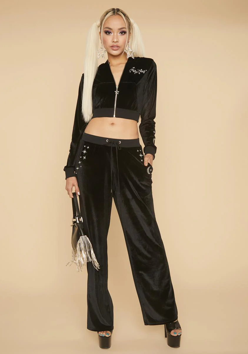 That's So Sag Velour Wide Leg Pants - Image 3