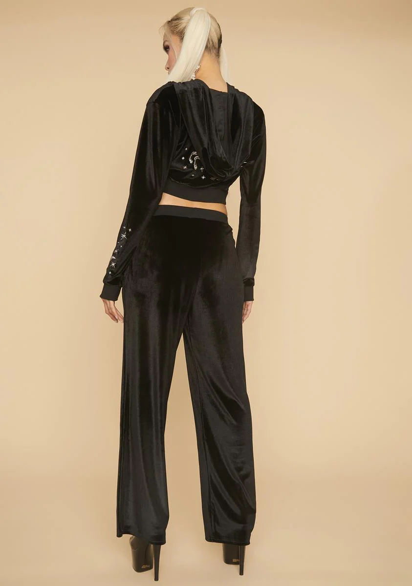 That's So Sag Velour Wide Leg Pants - Image 4