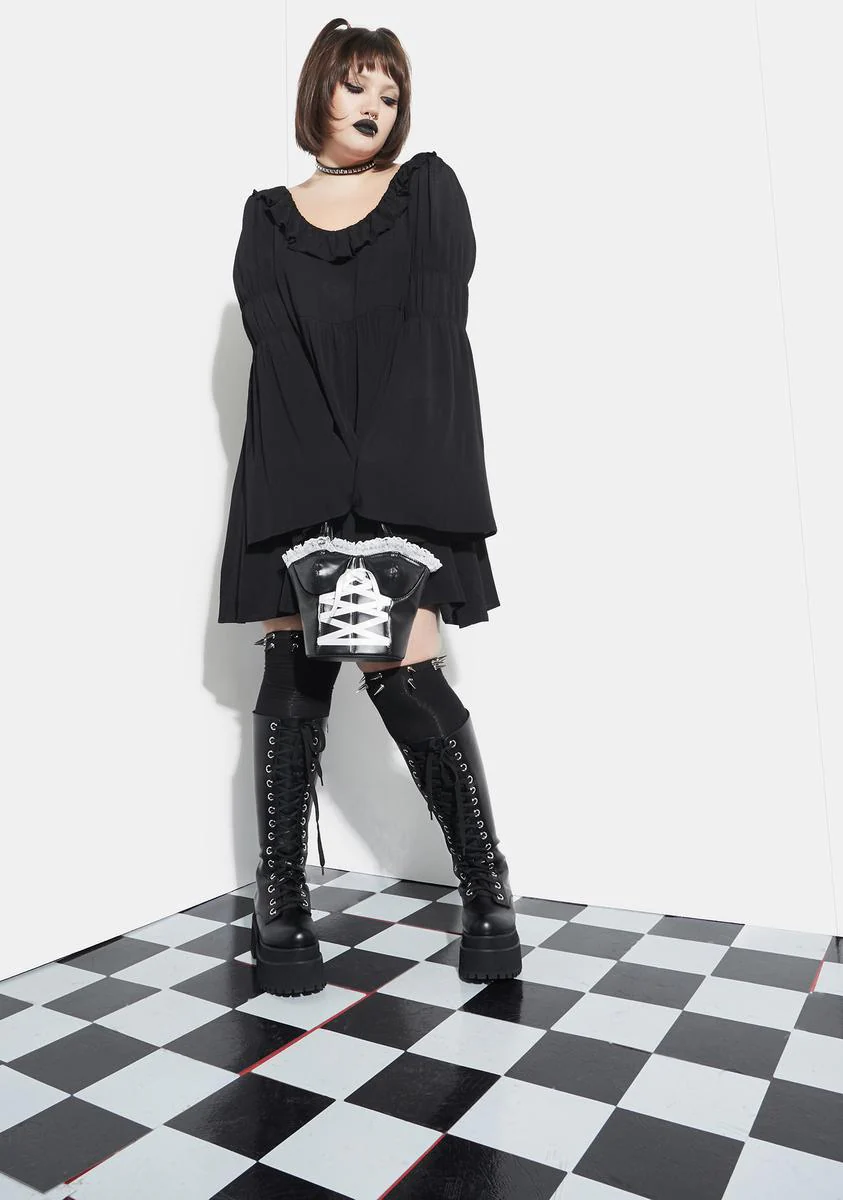 The Bottomless Pit Flare Sleeve Mini Dress - Image 3