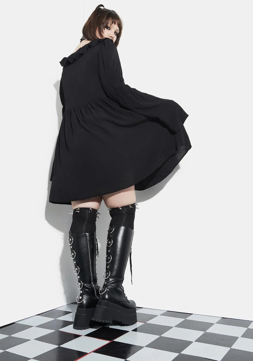 The Bottomless Pit Flare Sleeve Mini Dress - Image 4