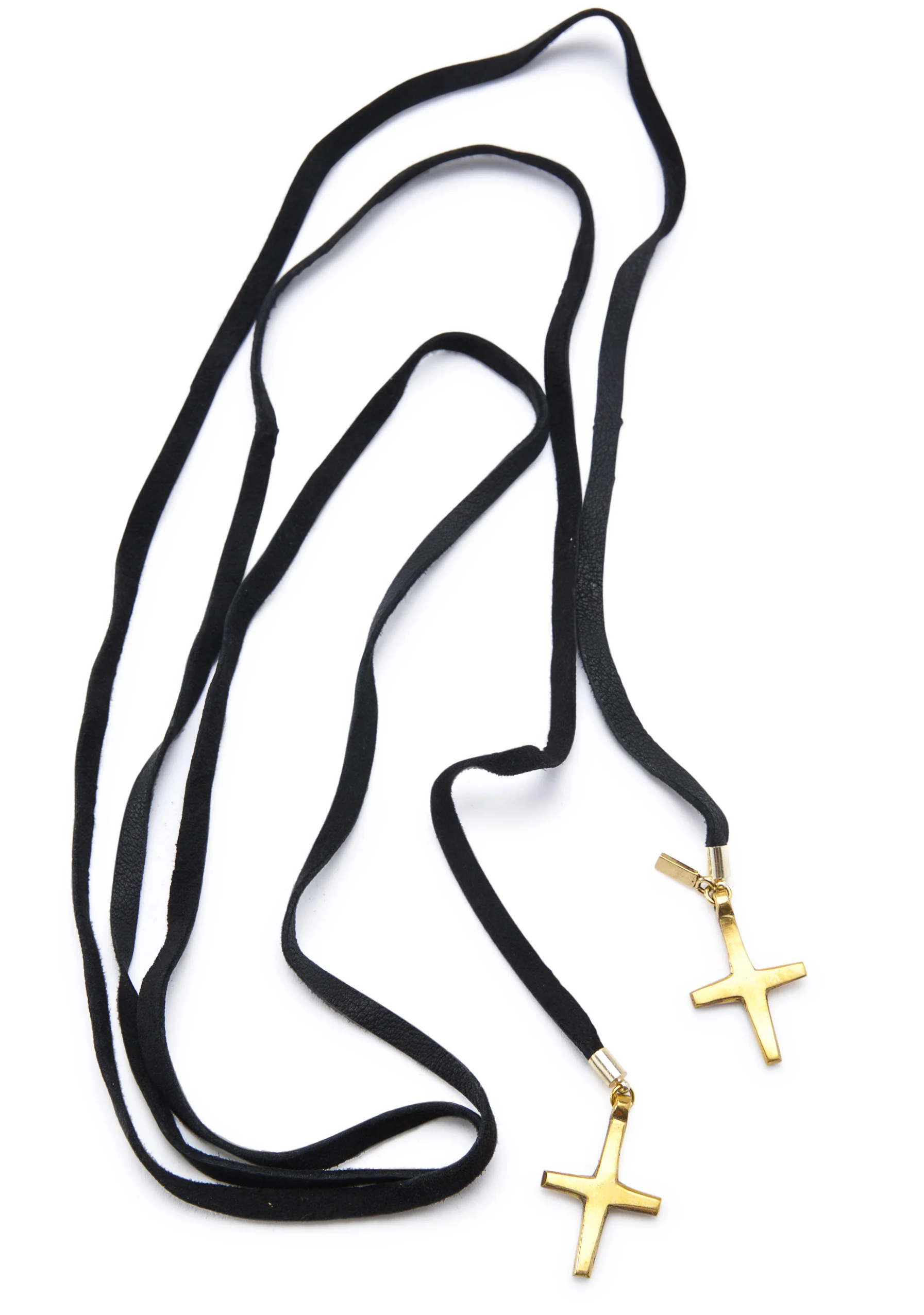 The Crosses Black Leather Wrap Bolo - Image 3