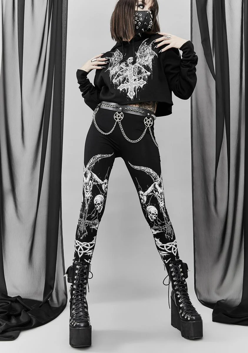 The Devil Inside Crop Hoodie - Image 3