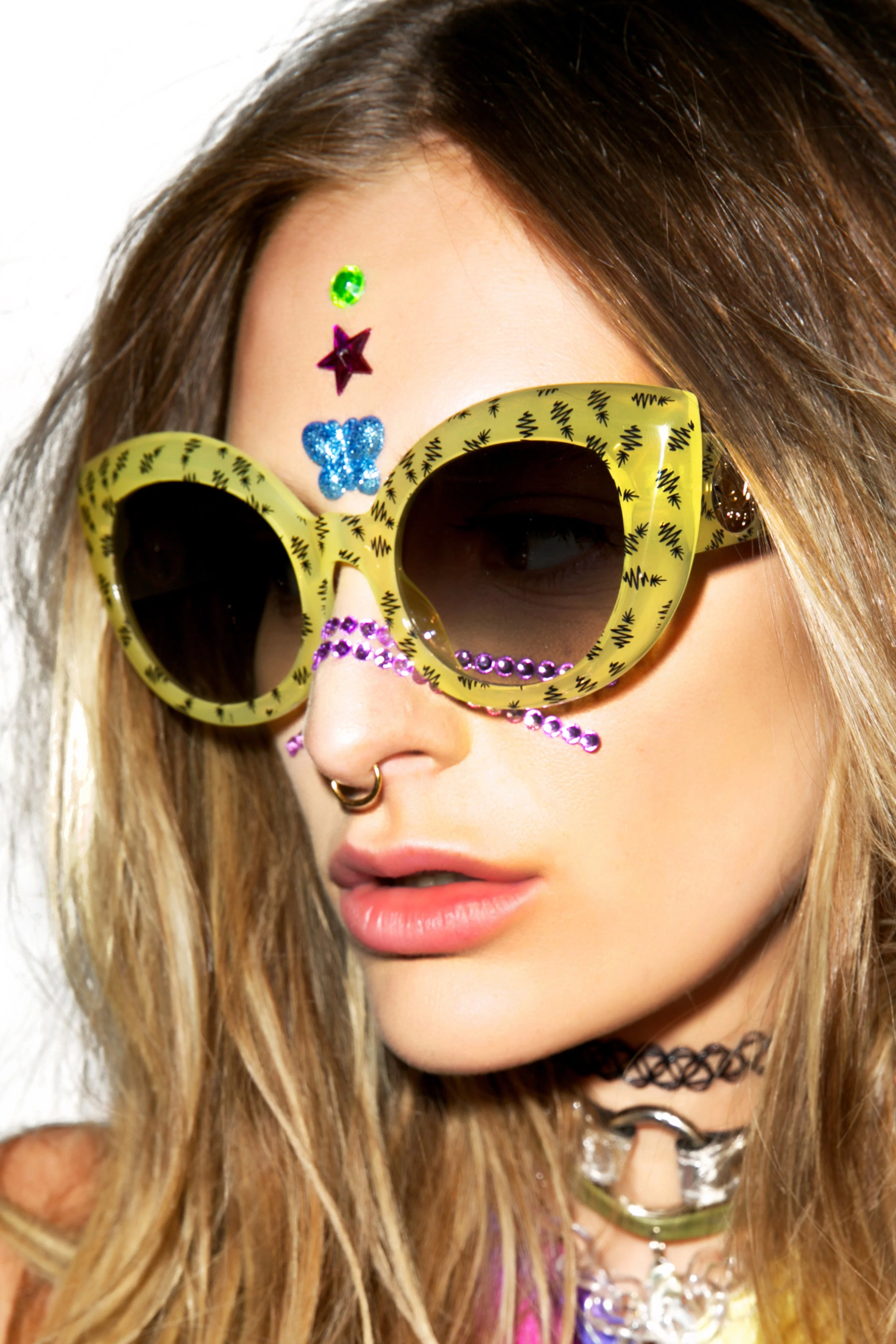 The Diamond Brunch Sunglasses - Yellow - Image 15
