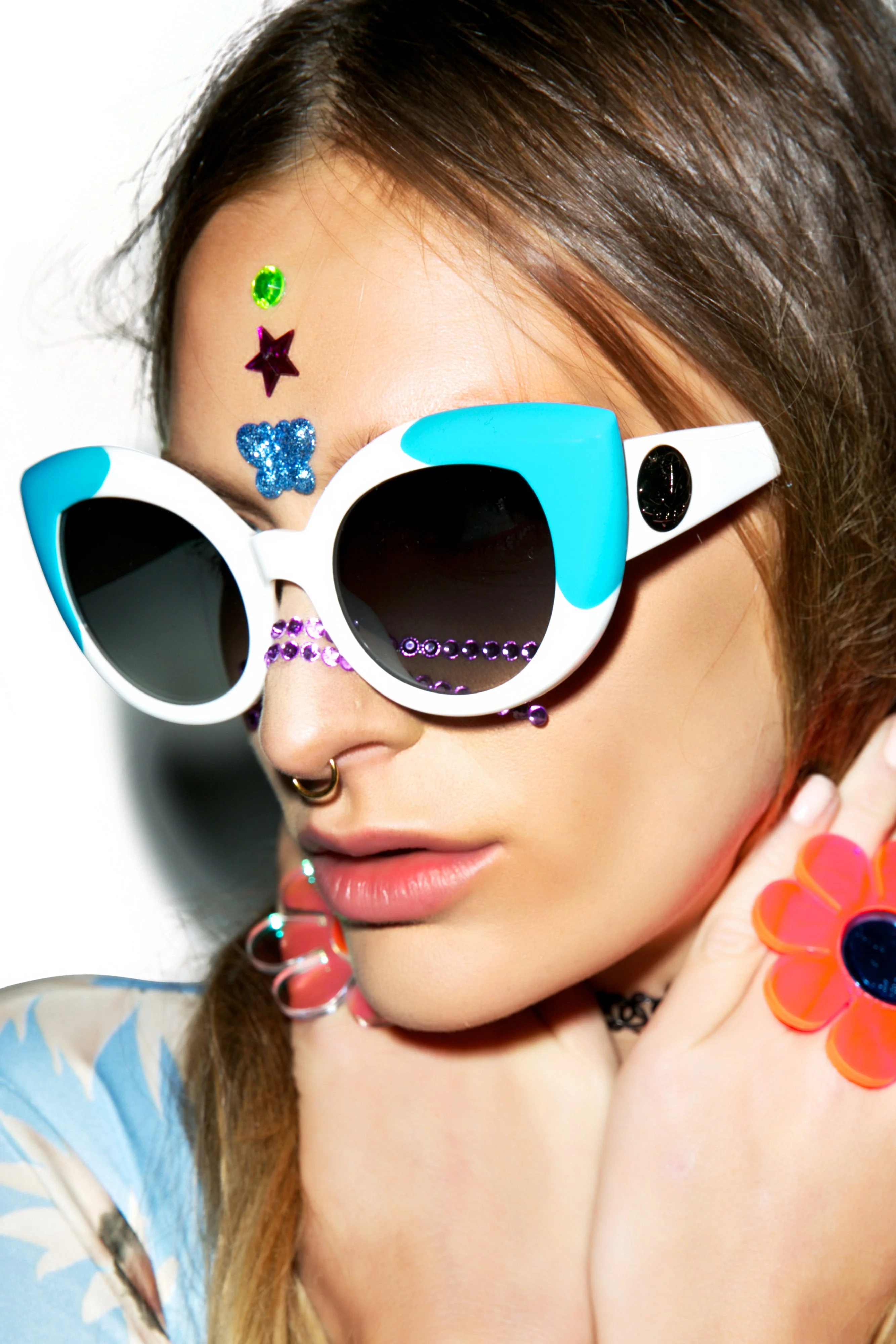 The Diamond Brunch Sunglasses - Light Blue - Image 26