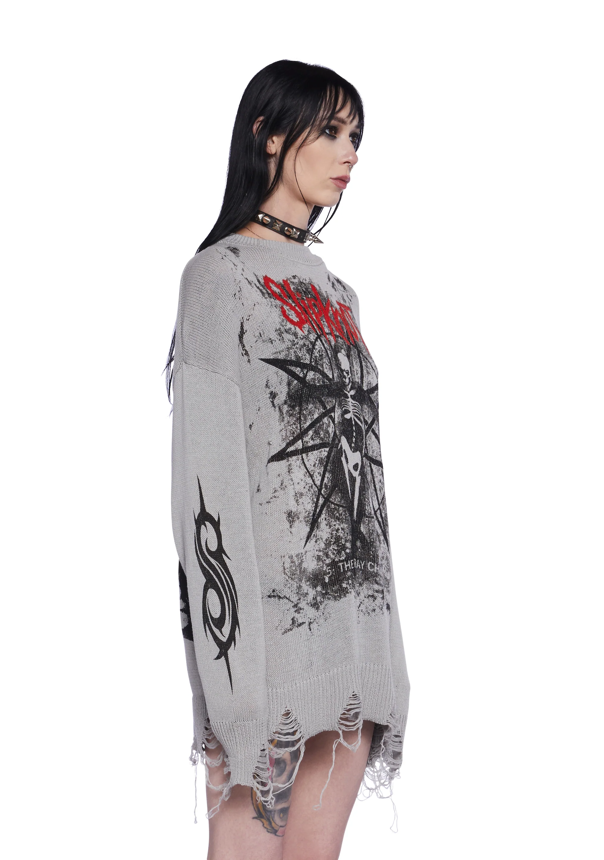 The Gray Chapter Distressed Sweater - Image 3
