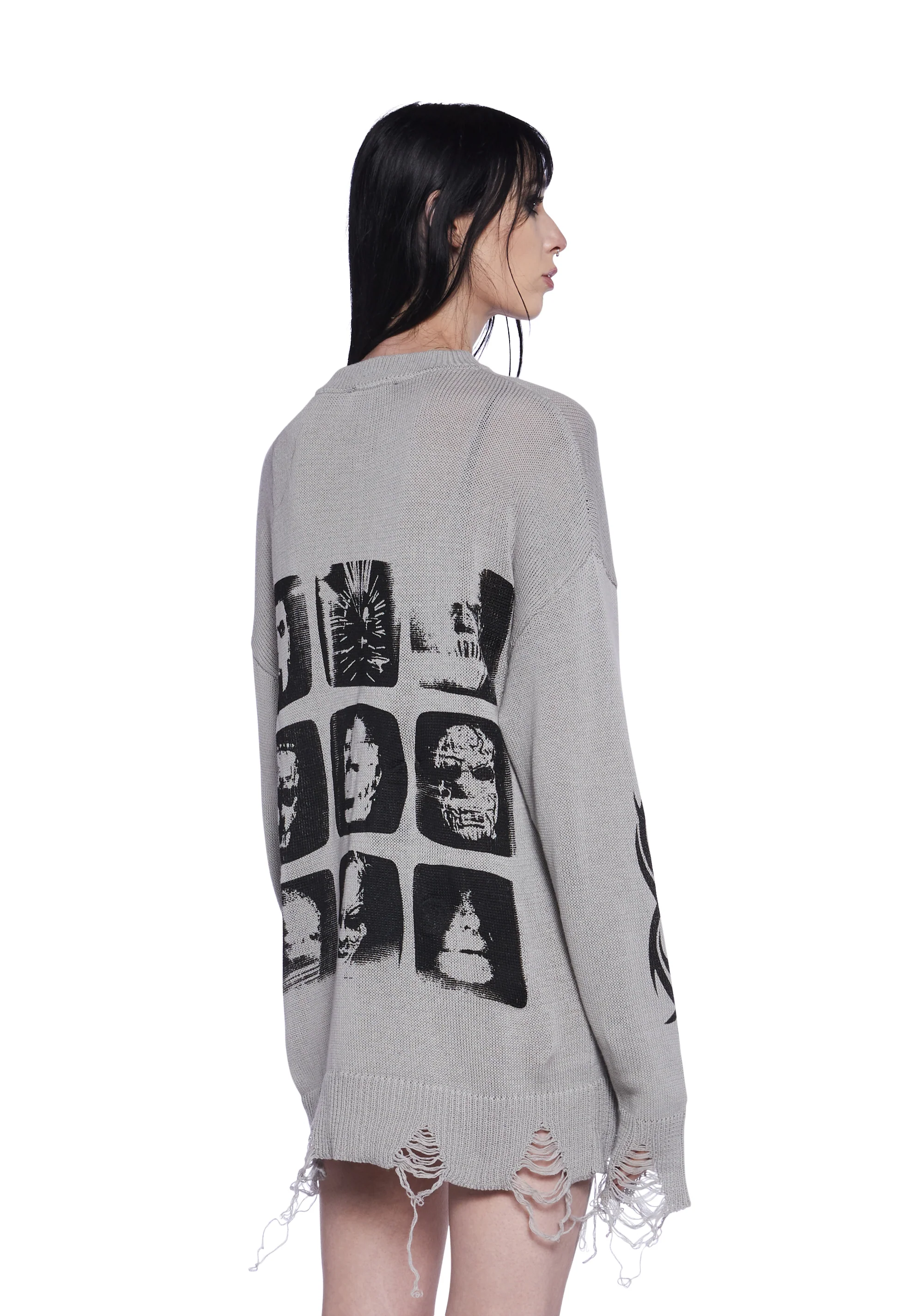 The Gray Chapter Distressed Sweater - Image 4