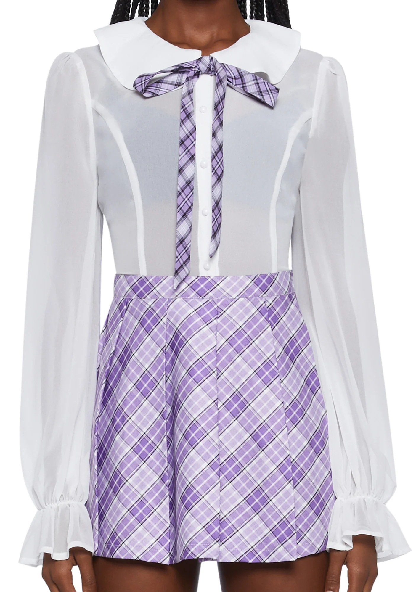 The Headmaster Chiffon Blouse - Image 5