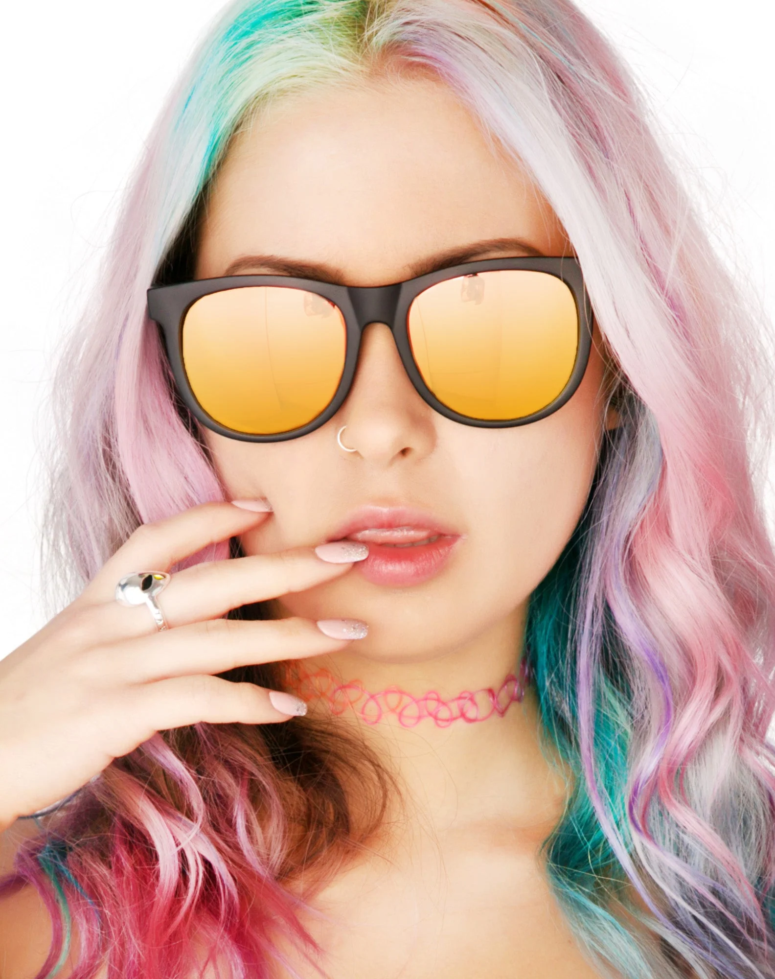 The Nudie Mag Sunglasses - Black - Image 6
