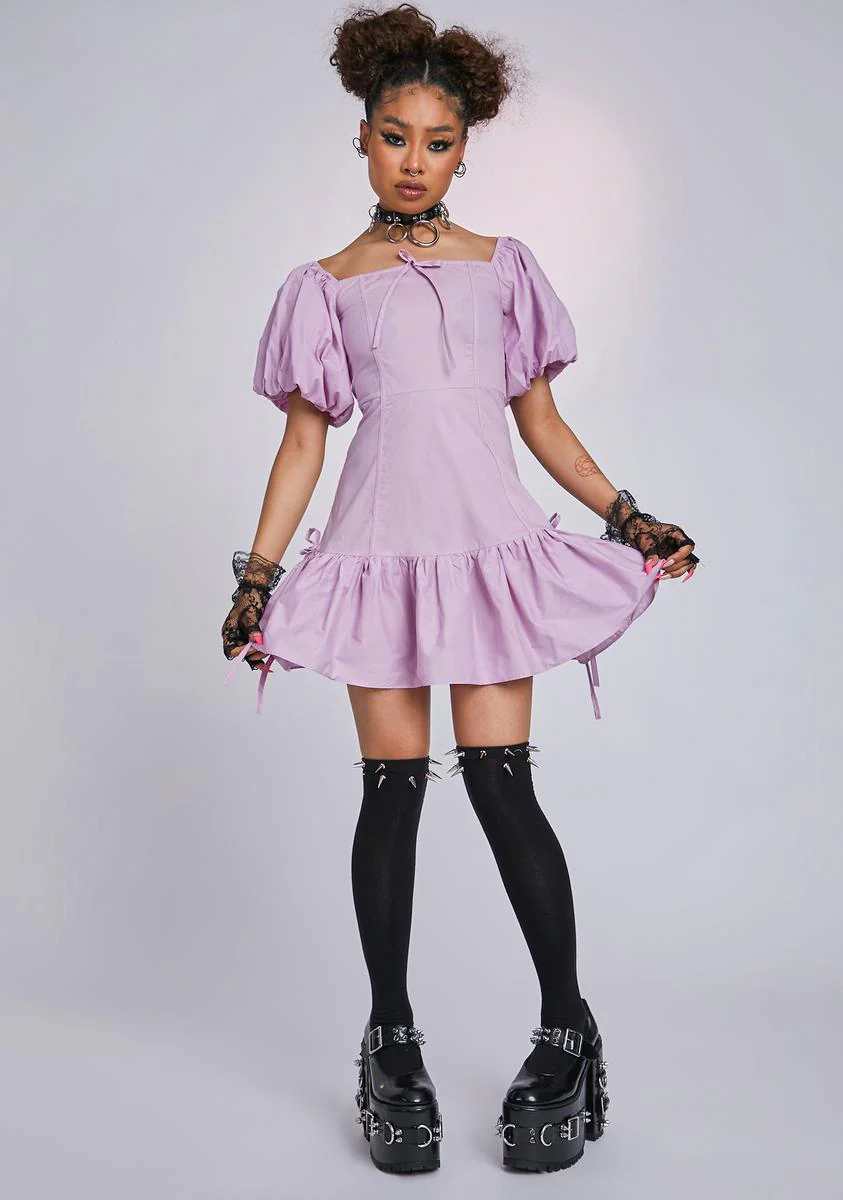 The Opera Puff Sleeve Dress - Image 3