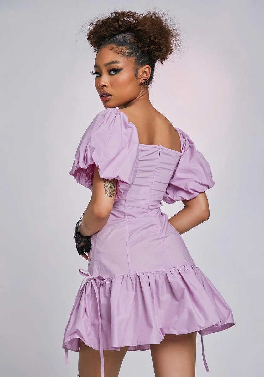 The Opera Puff Sleeve Dress - Image 4