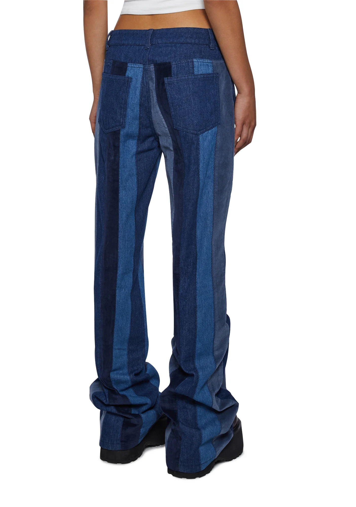 The Peace Train Flare Pants - Blue - Image 4