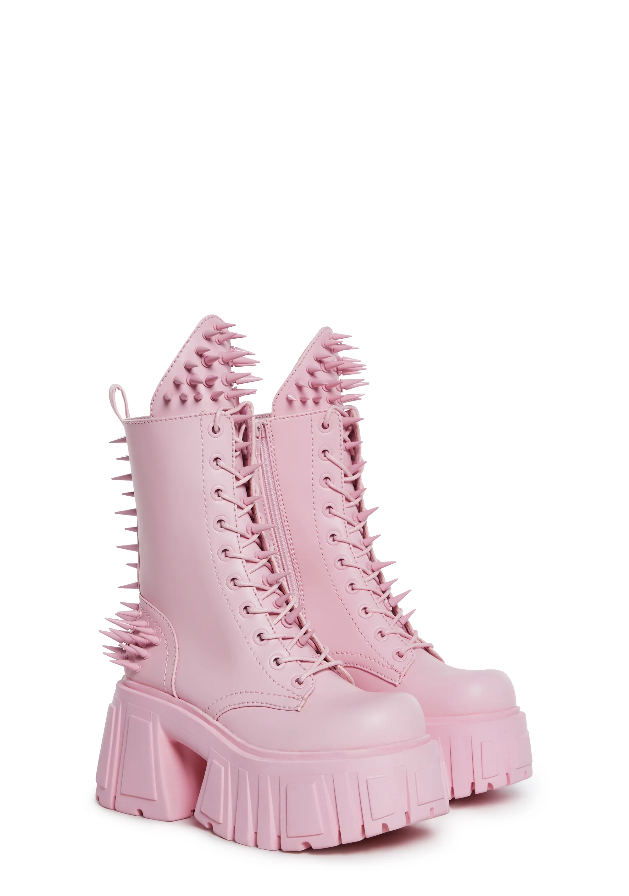 The Problem Child Combat Boots - Pink - Image 3