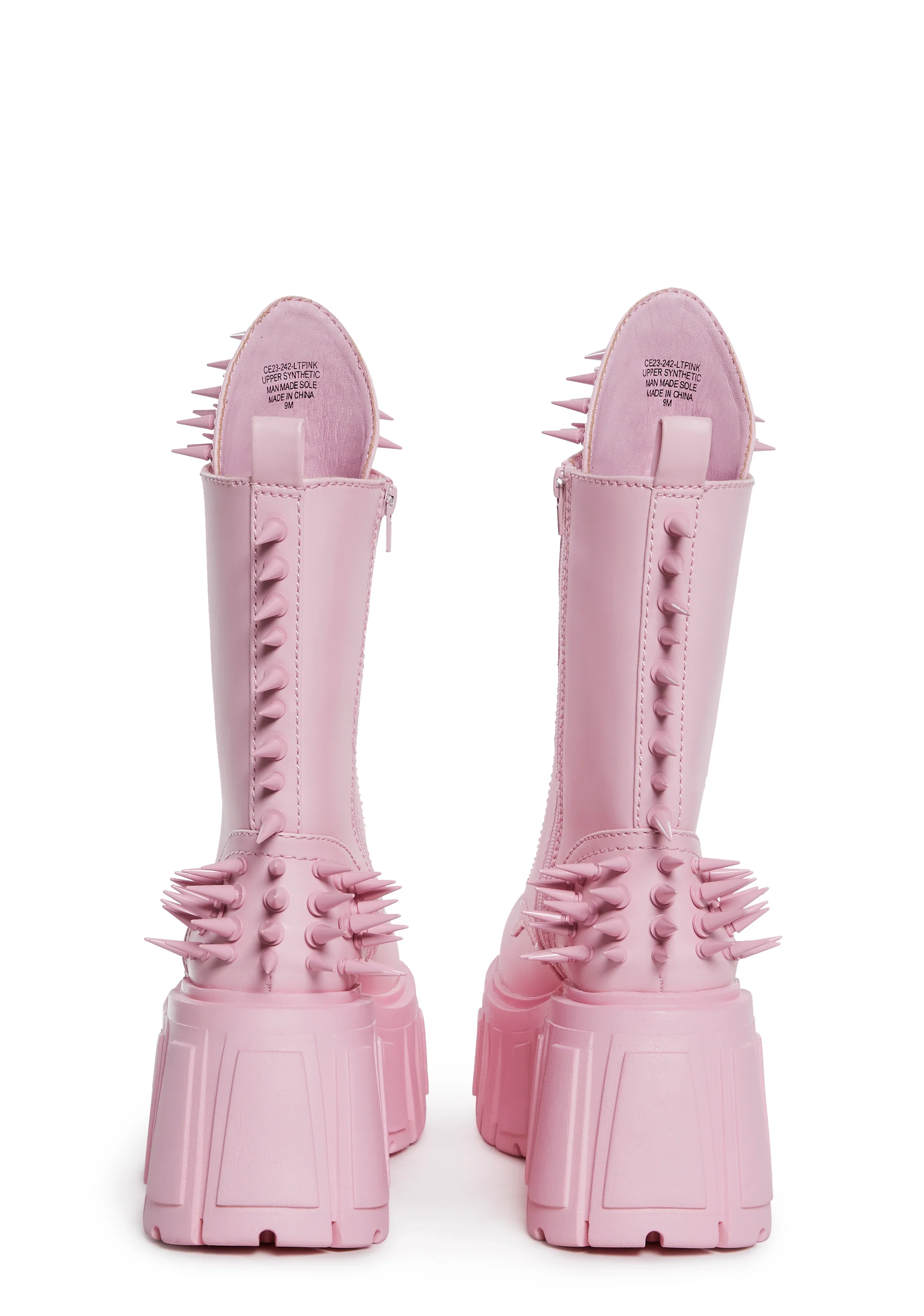 The Problem Child Combat Boots - Pink - Image 4