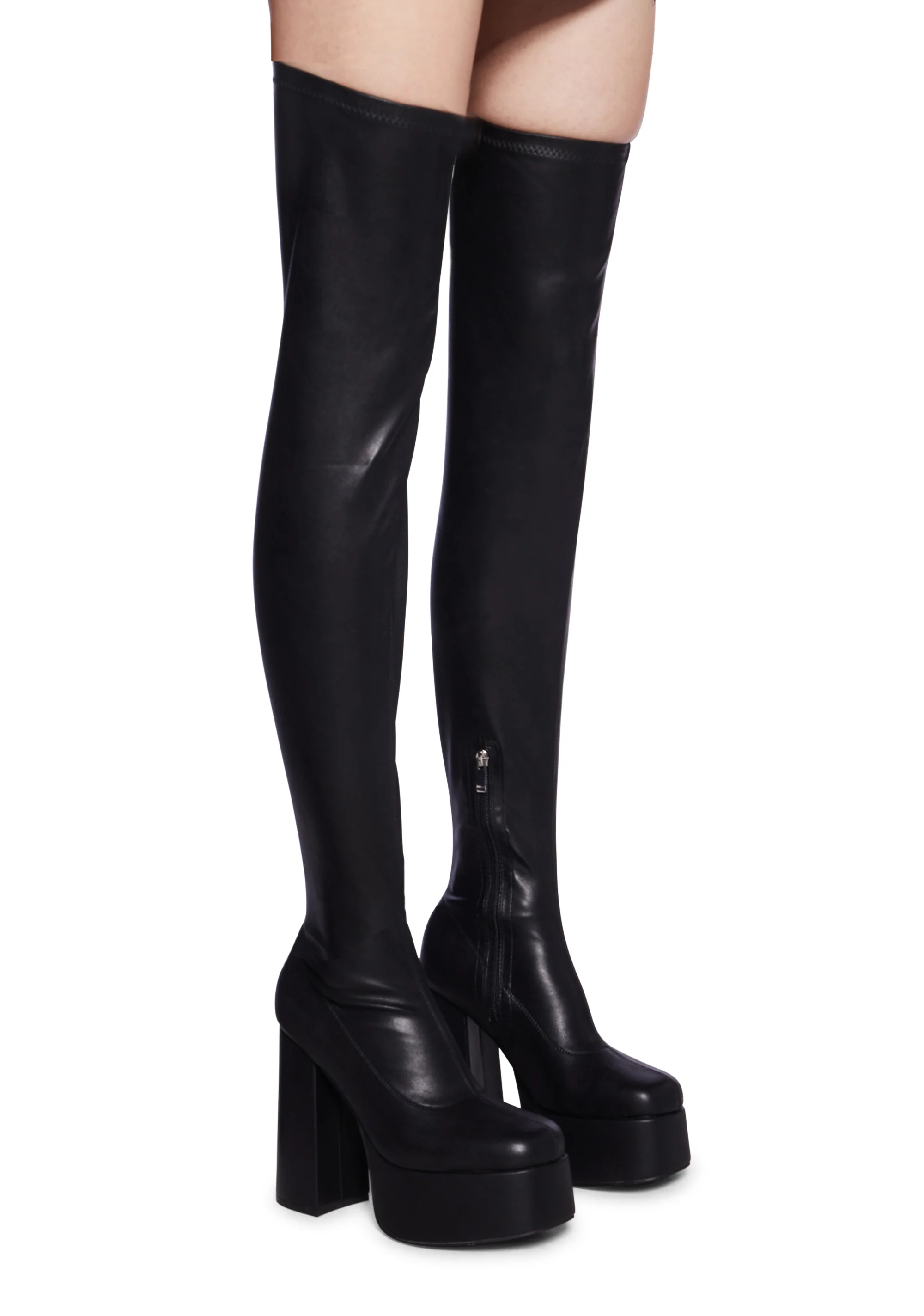 The Redemption Stretch Thigh High Boots - Image 4