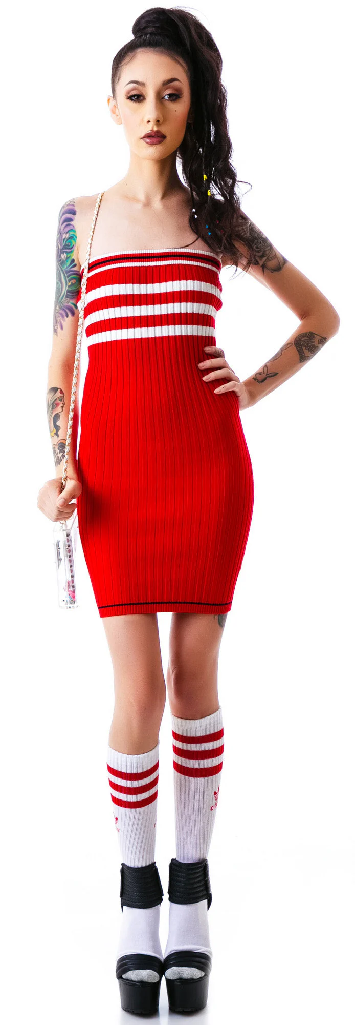 The Slain Sweater Midi Dress - Off White - Image 12
