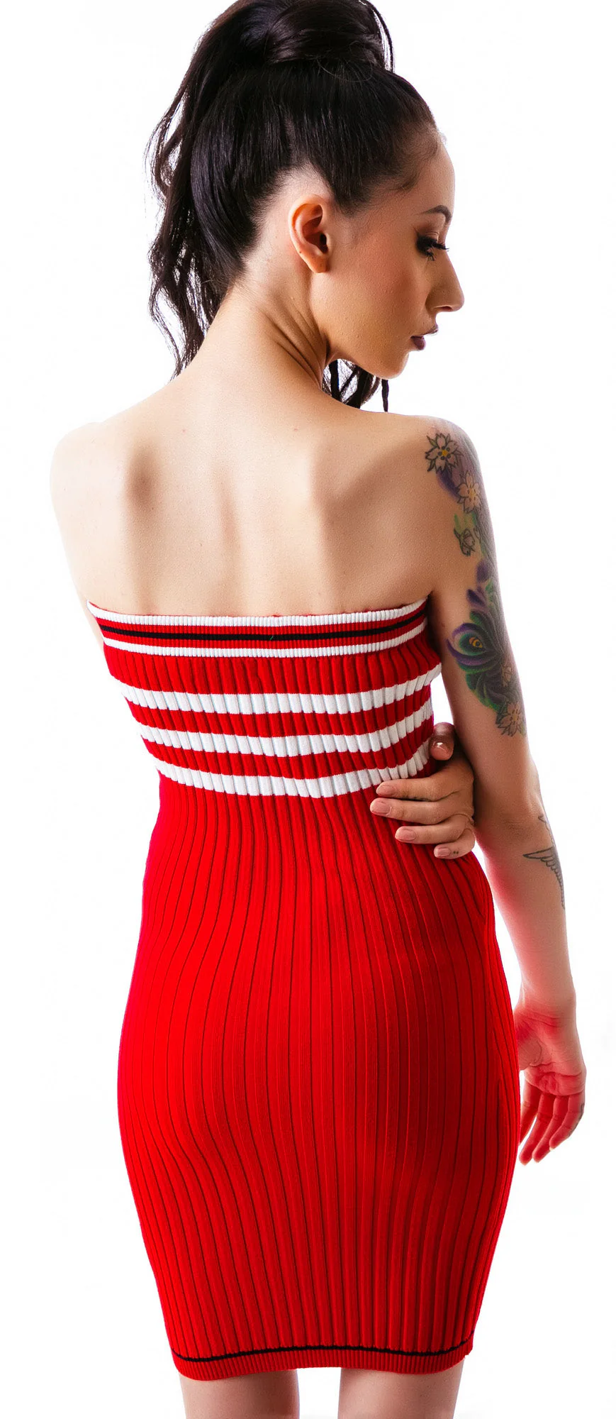 The Slain Sweater Midi Dress - Off White - Image 14