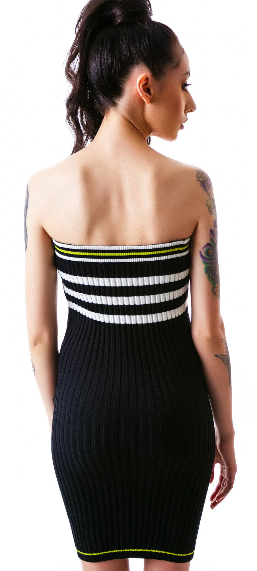 The Slain Sweater Midi Dress - Off White - Image 4