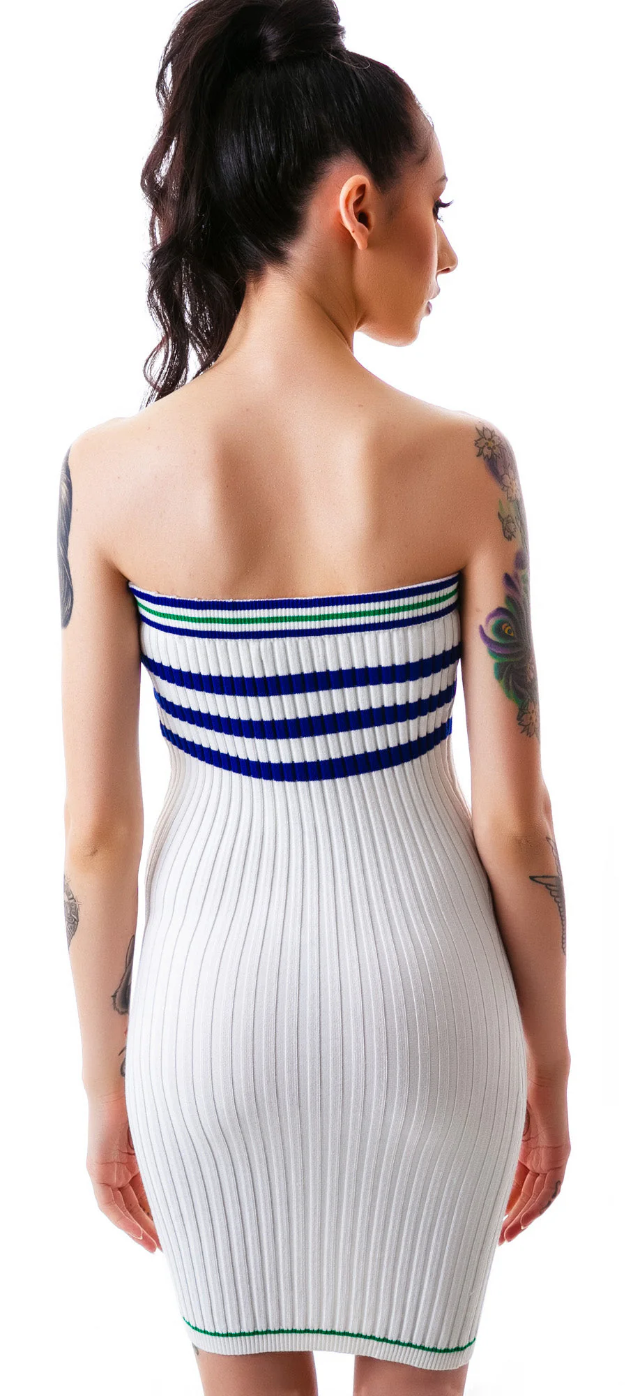 The Slain Sweater Midi Dress - Off White - Image 9