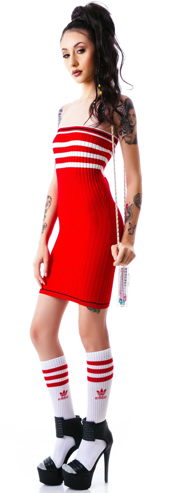 The Slain Sweater Midi Dress - Black - Image 11