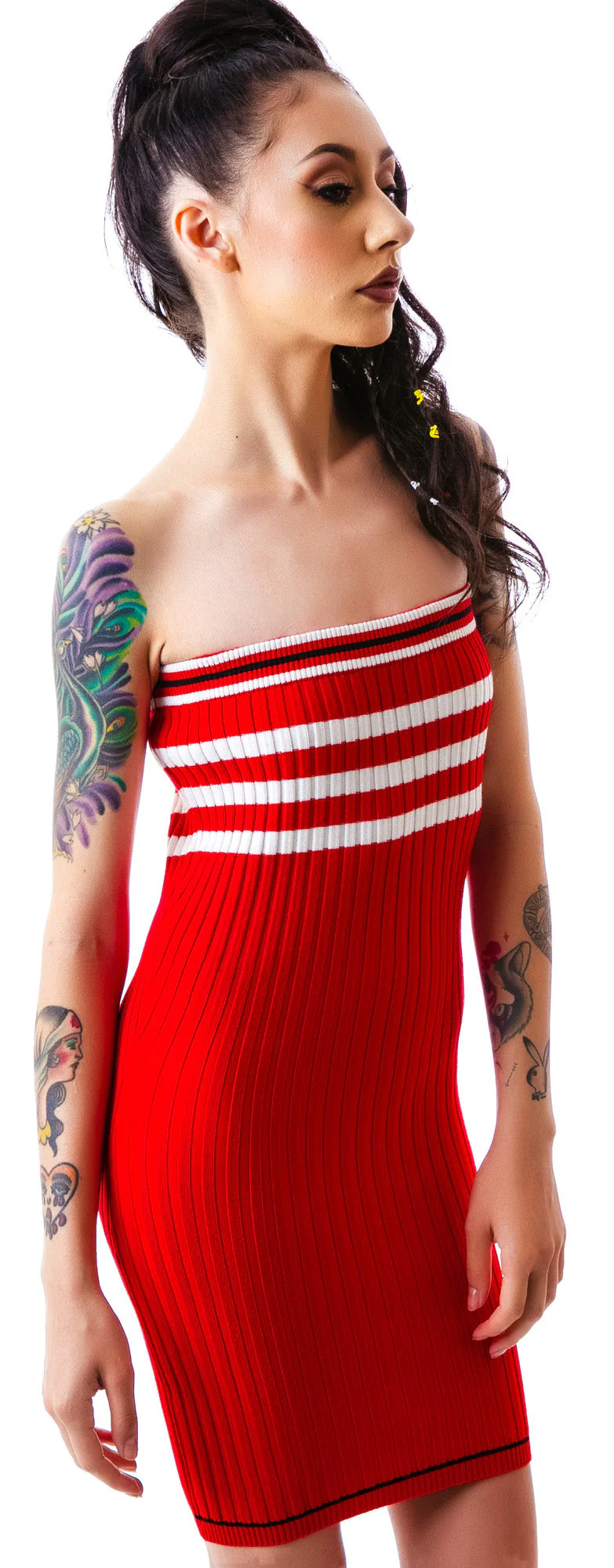 The Slain Sweater Midi Dress - Black - Image 13