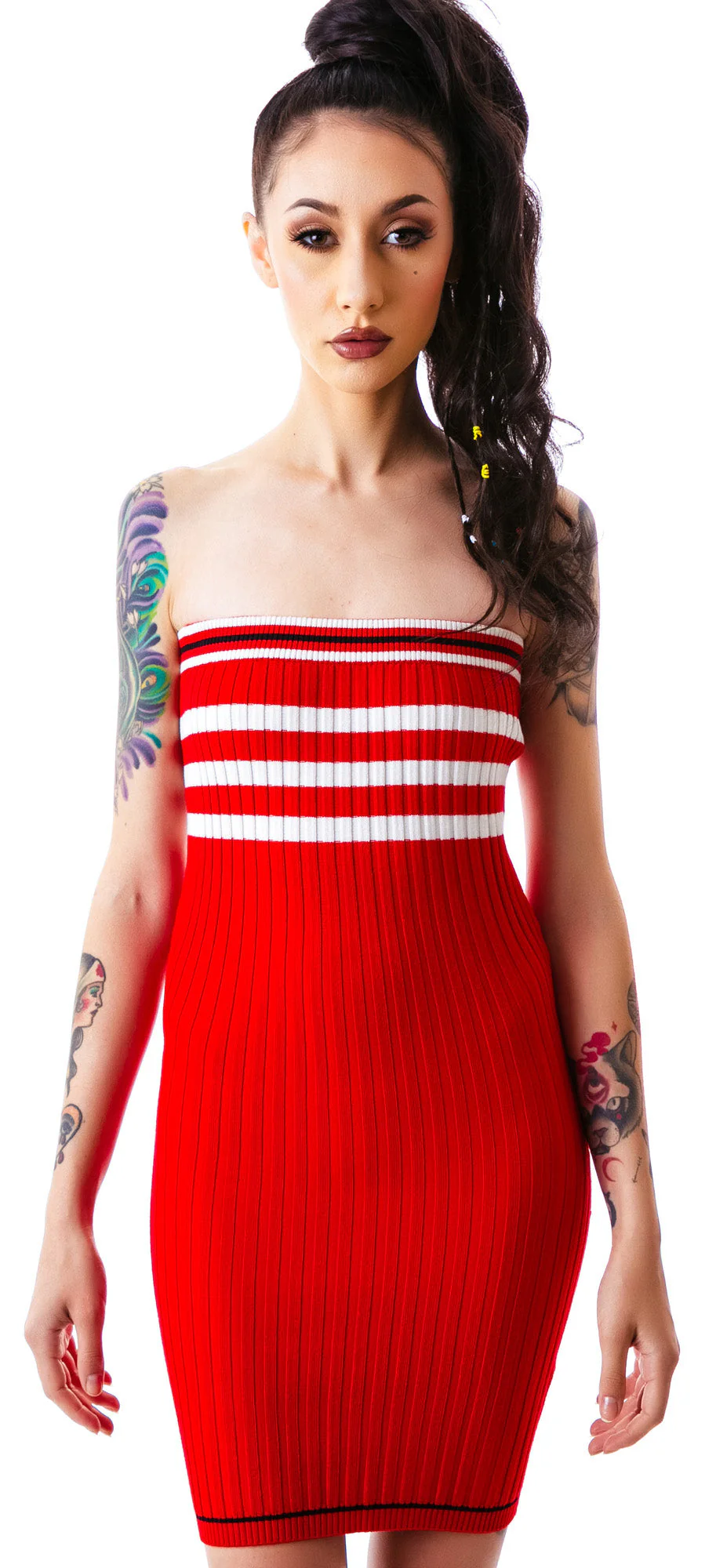 The Slain Sweater Midi Dress - Black - Image 15