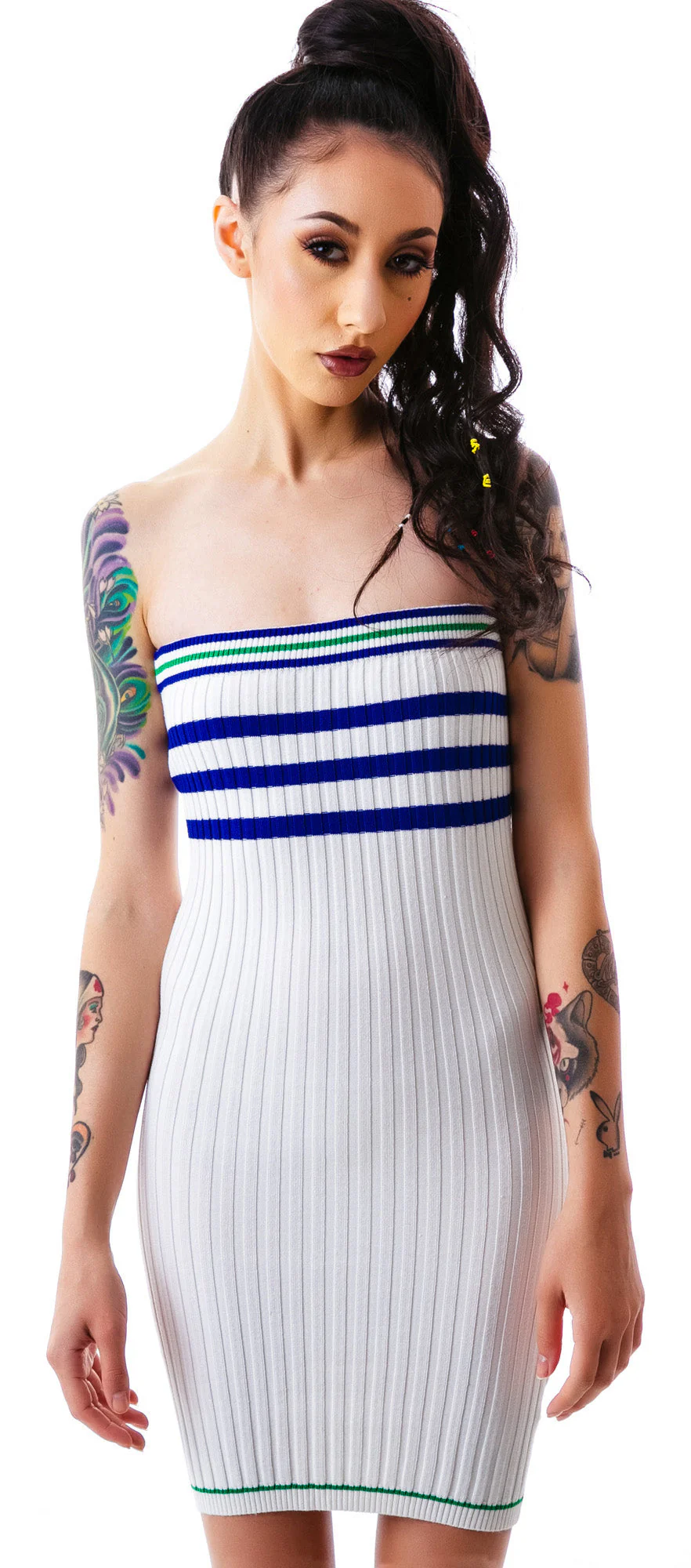 The Slain Sweater Midi Dress - Black - Image 8