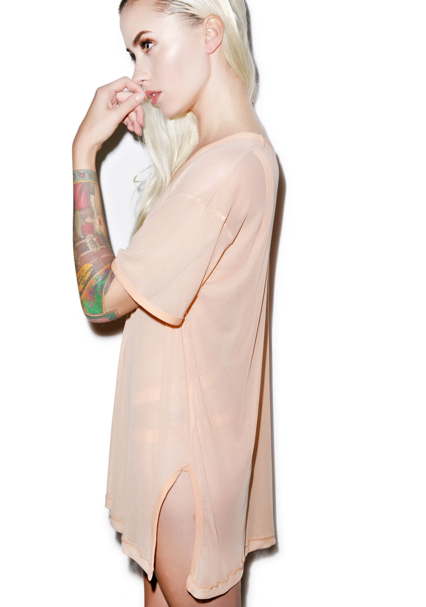 The Sunbather Tee - Light Orange - Image 7