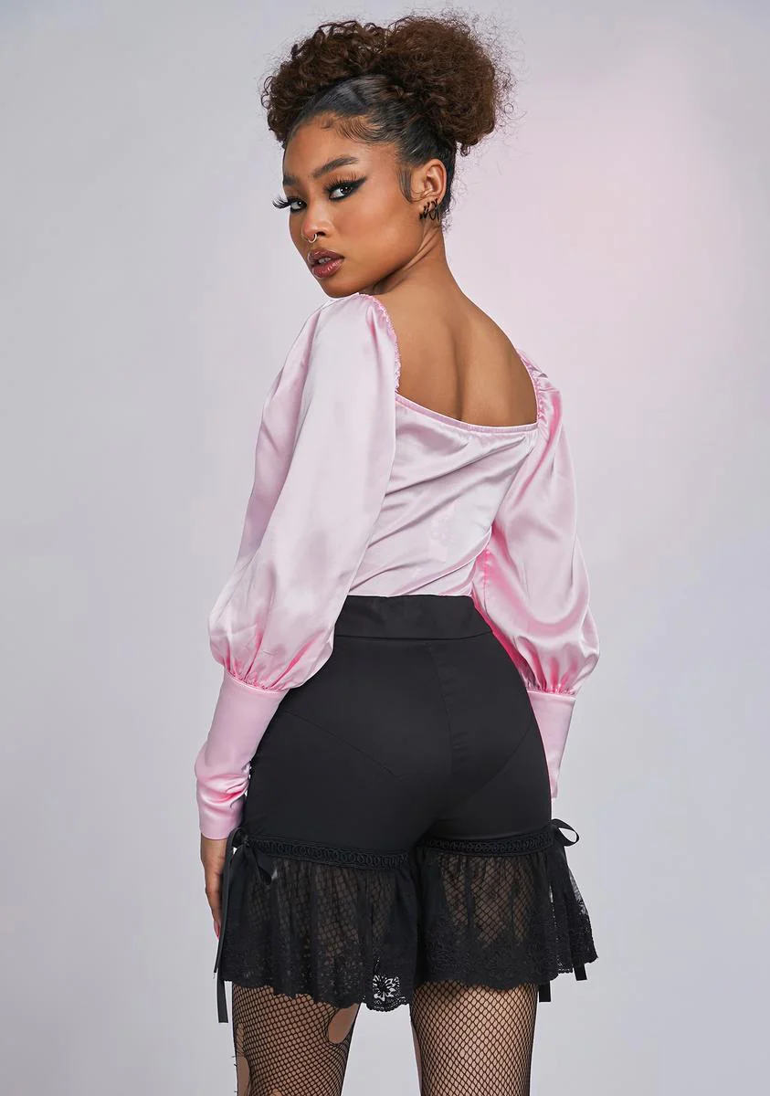 The Volare Lace High Waist Shorts - Image 4