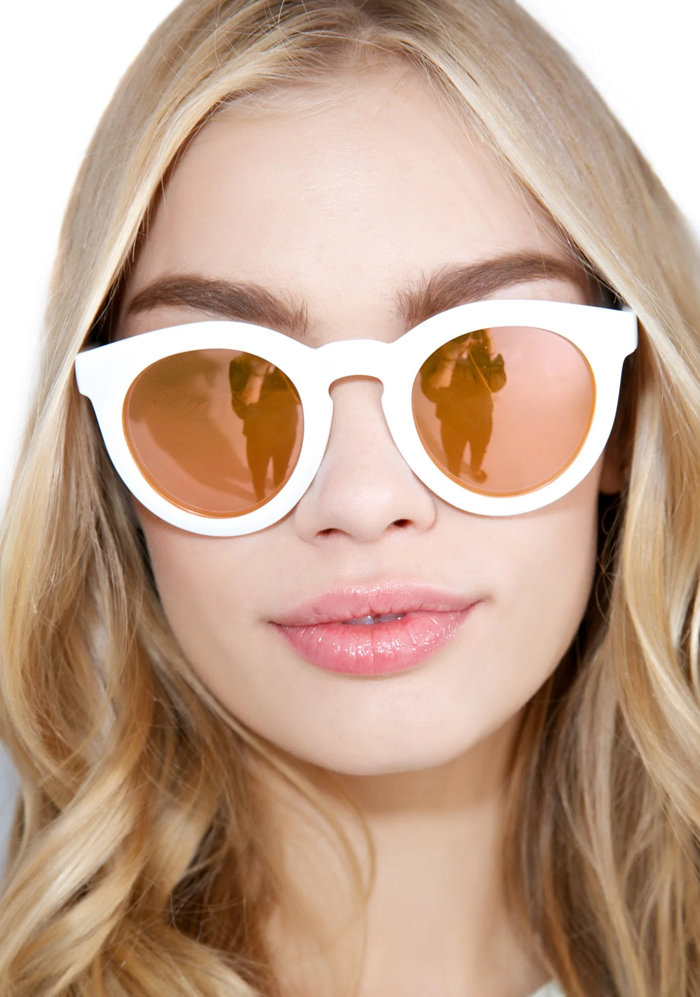 The White TV Eye Sunglasses - Off White - Image 4