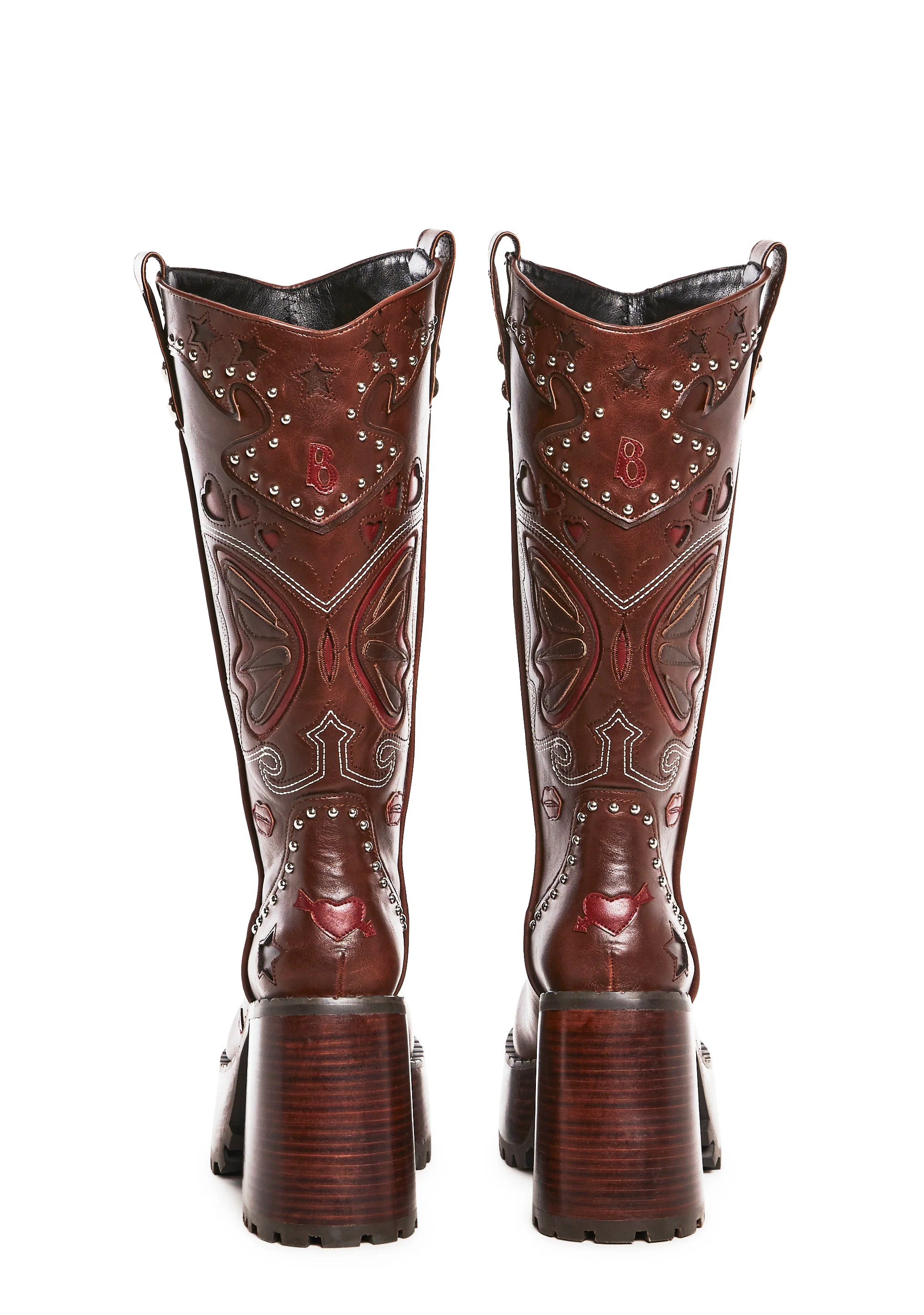 The Wild West Platform Boots - Brown - Image 4