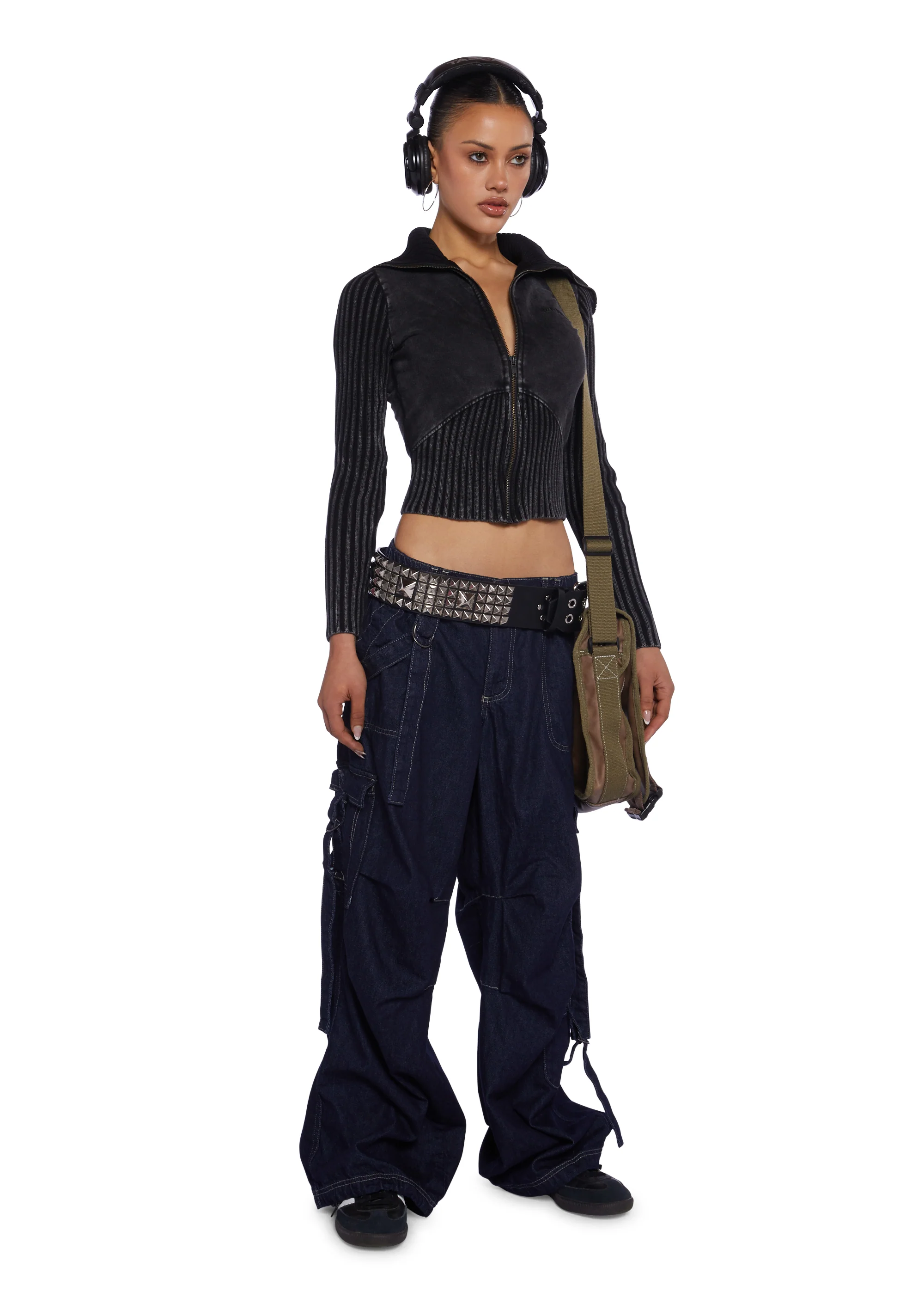 Thea Ribbed Track Top - Image 2