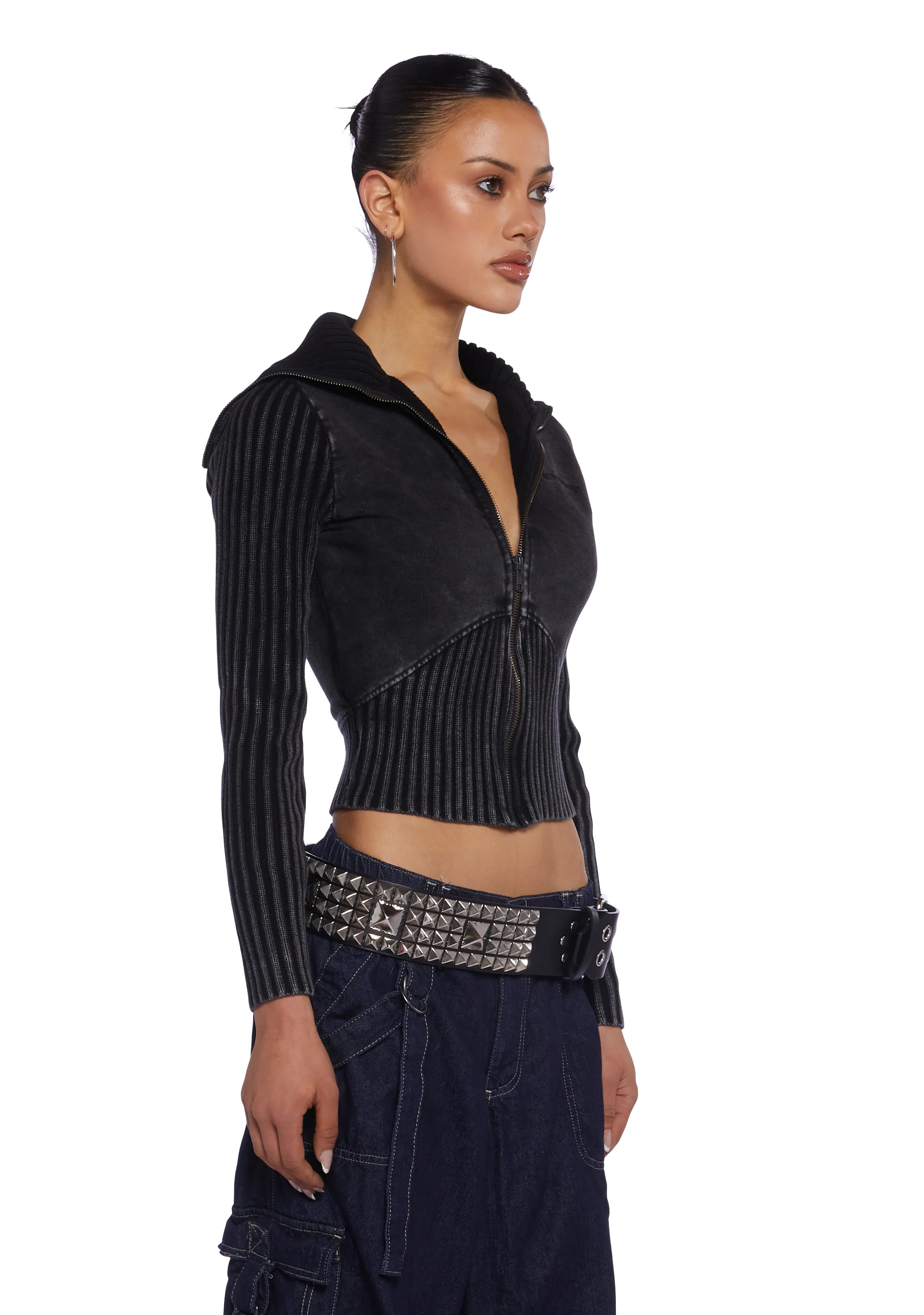 Thea Ribbed Track Top - Image 4