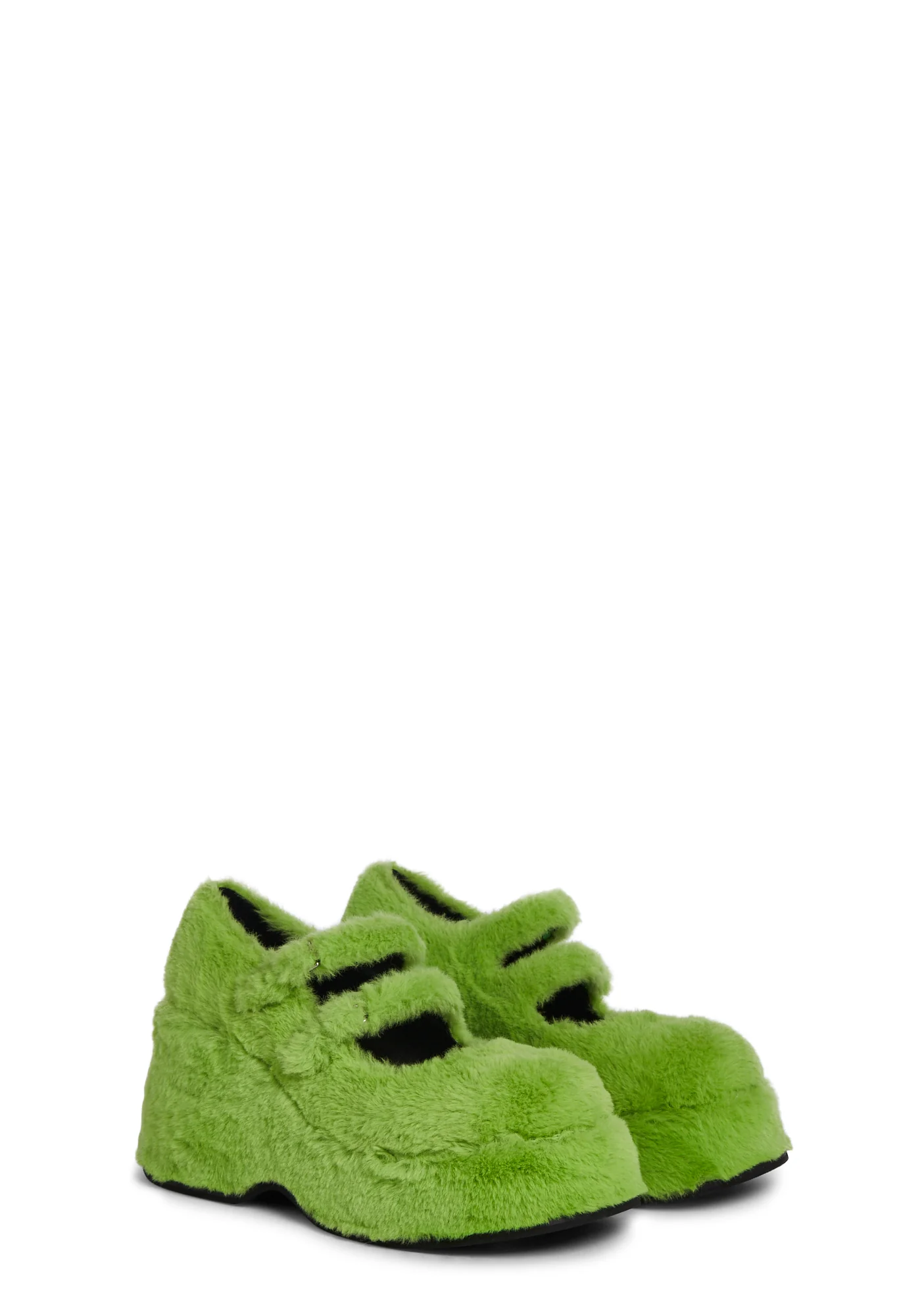 Theater Geek Platform Mary Janes - Green - Image 3