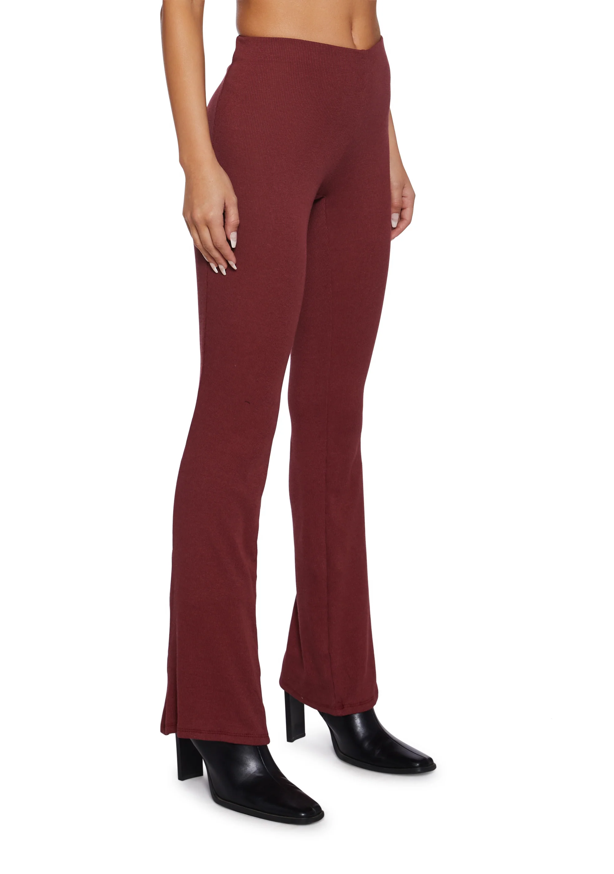 There’s No Other Flare Pants - Dark Red - Image 3