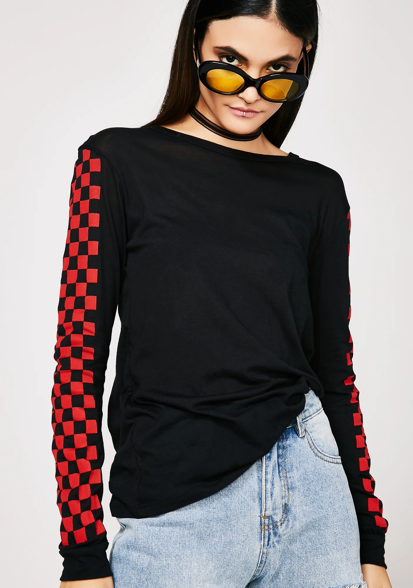 Think Fast Checkered Top - Image 2