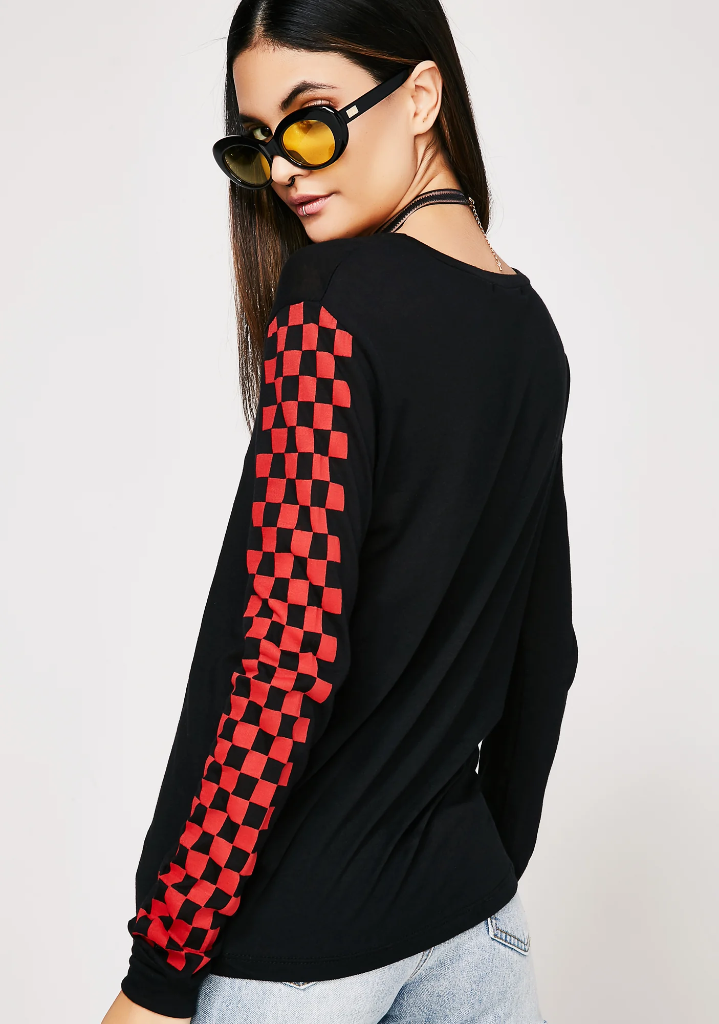 Think Fast Checkered Top - Image 4