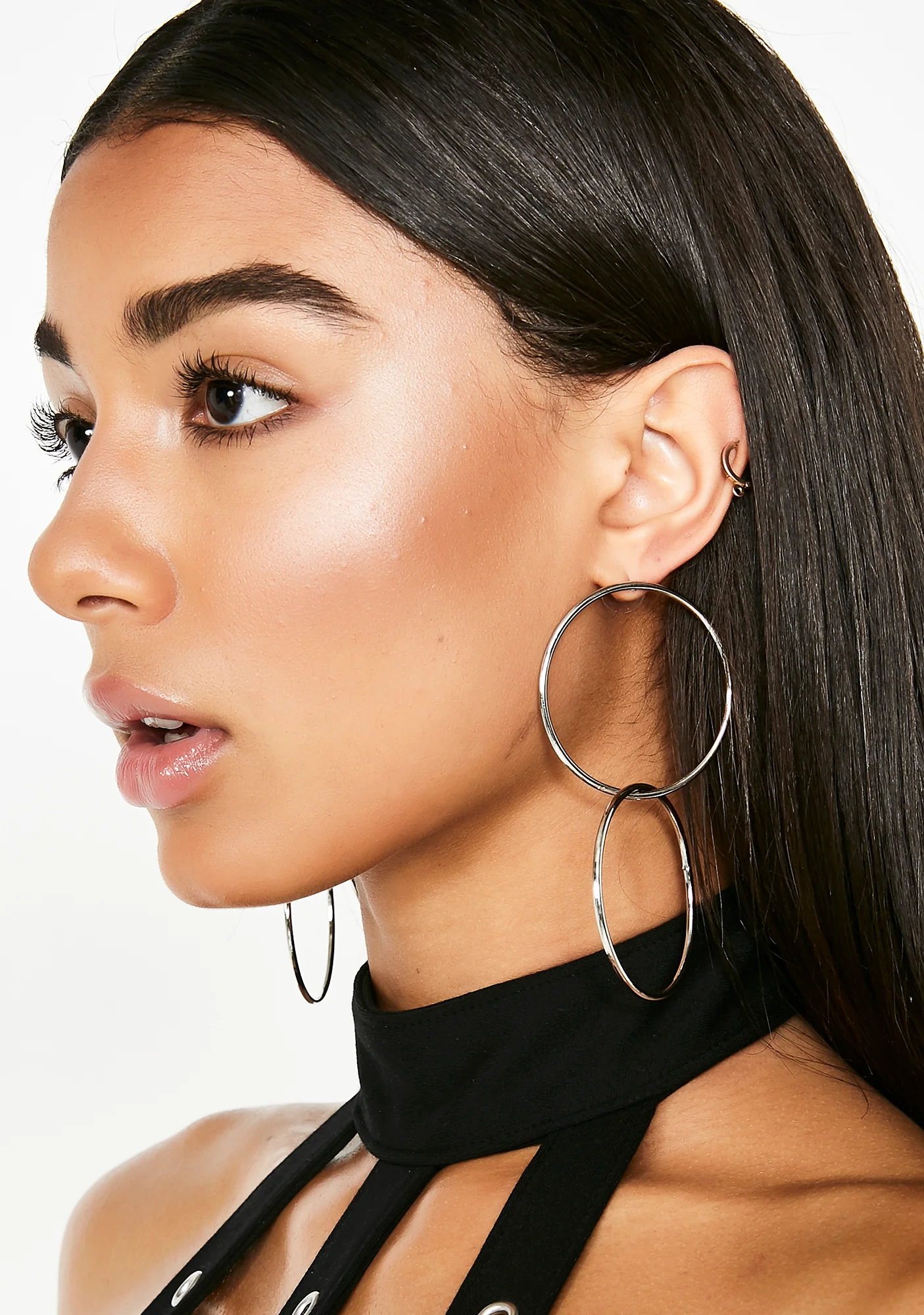 Think Twice Hoop Earrings - Image 3