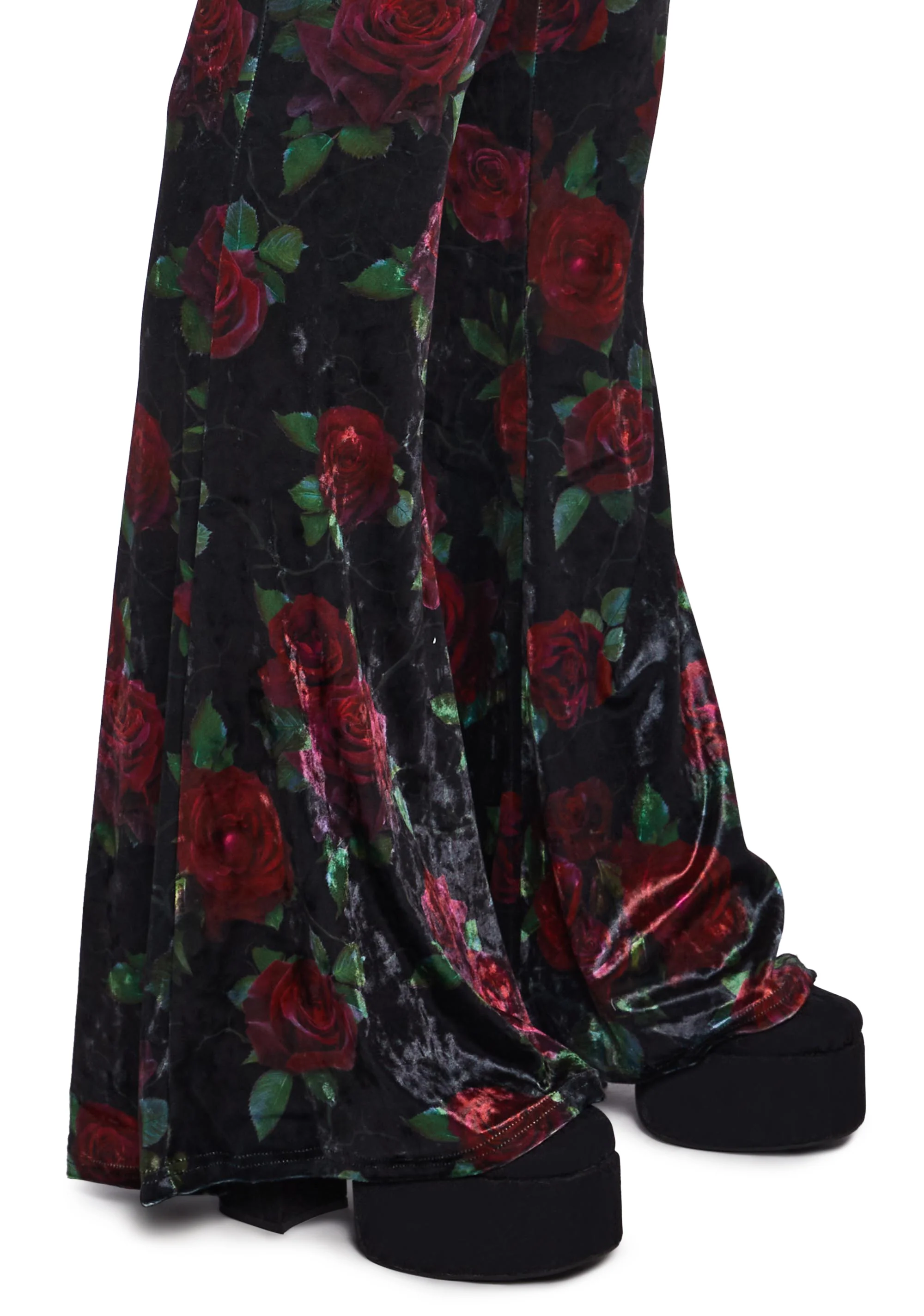 Thorned Morte Velvet Flare Pants - Image 10