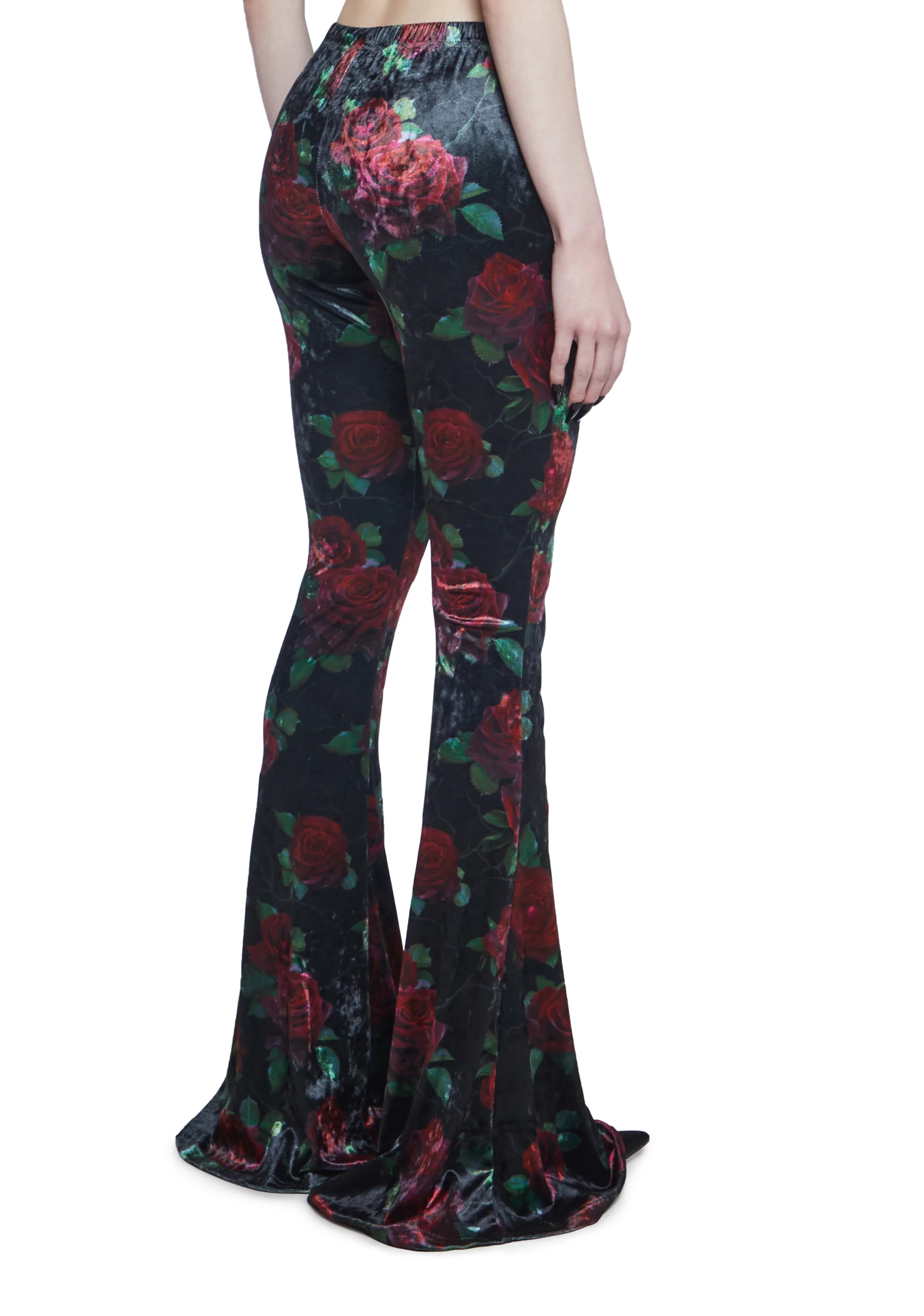 Thorned Morte Velvet Flare Pants - Image 4