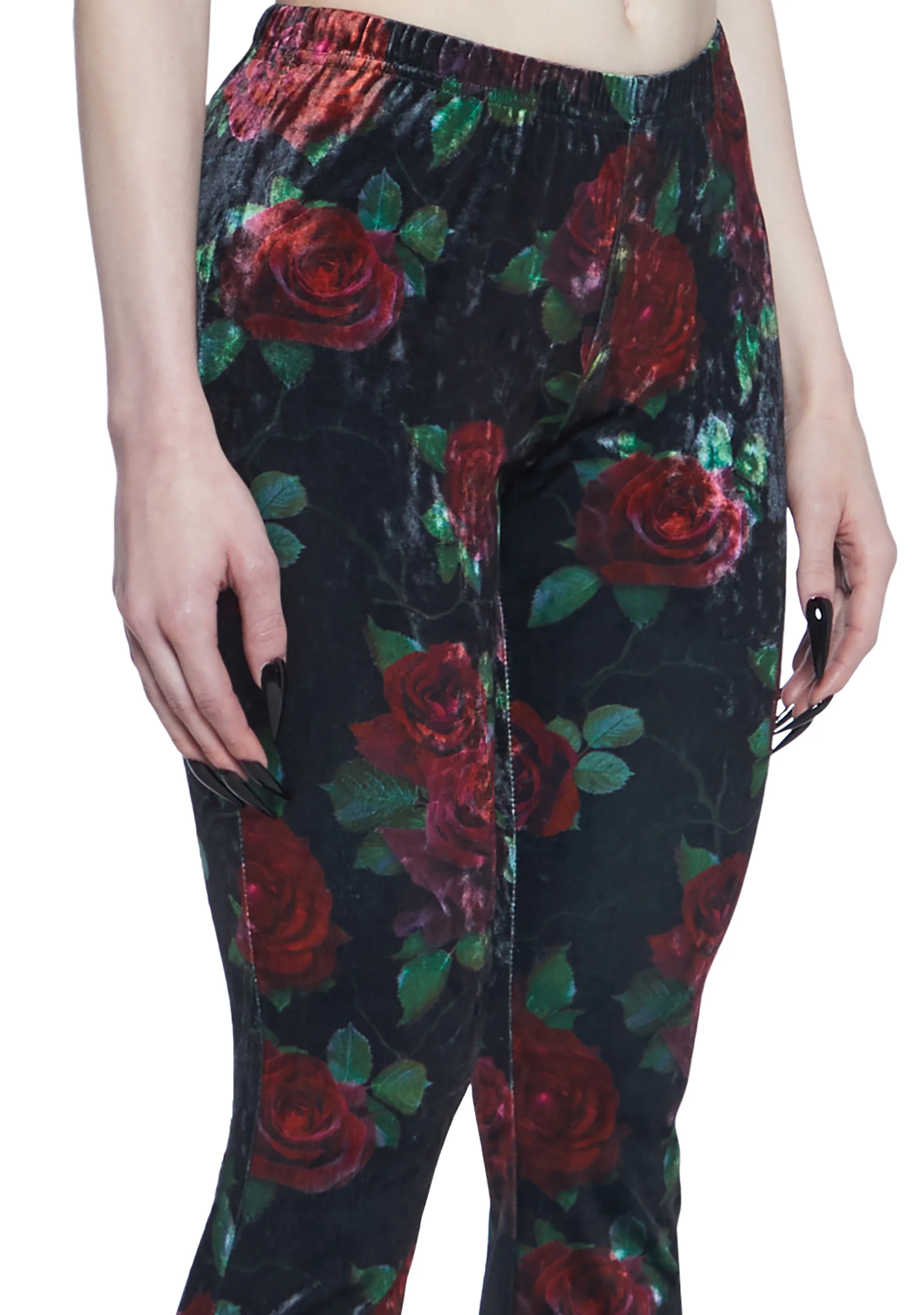 Thorned Morte Velvet Flare Pants - Image 5