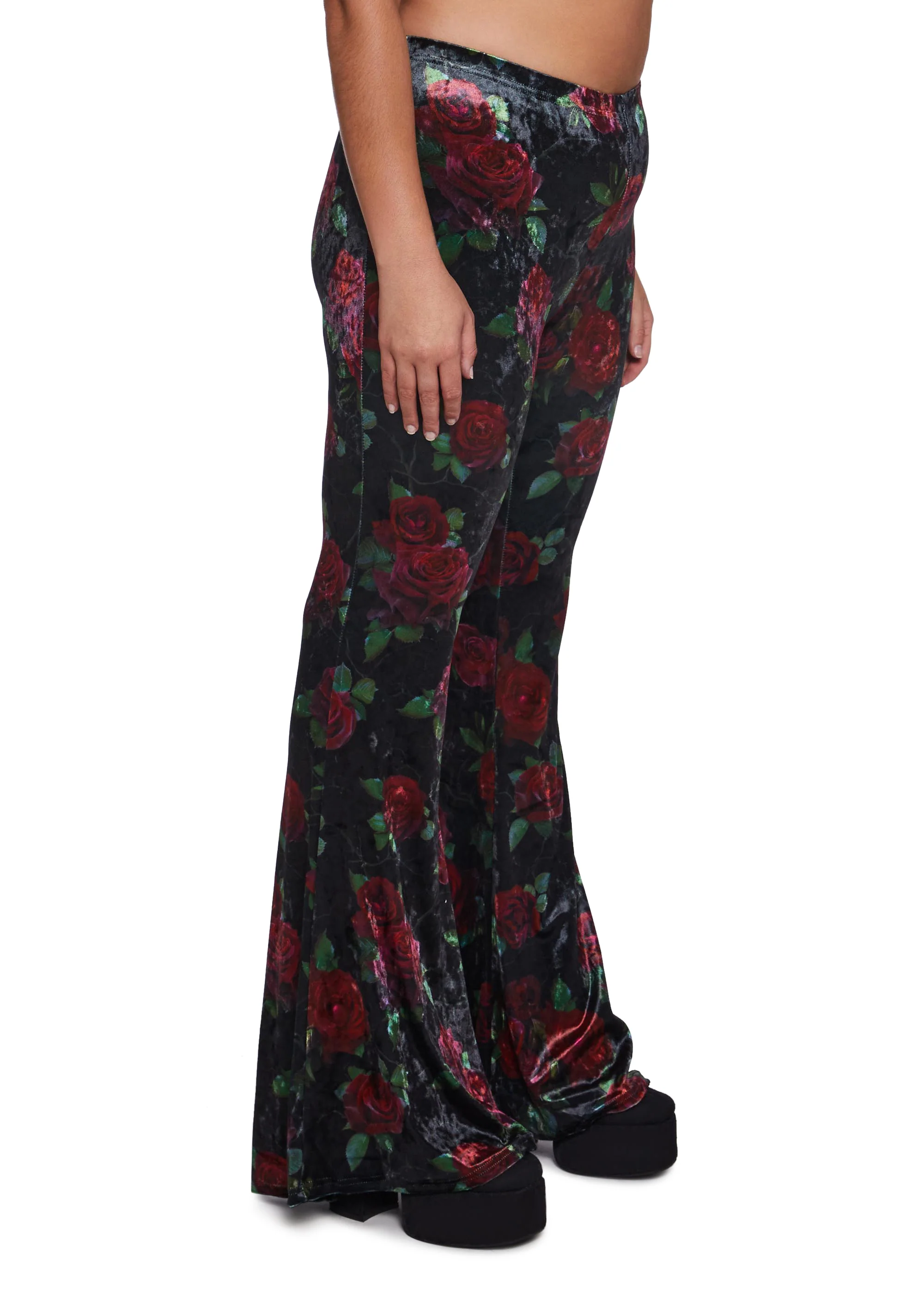 Thorned Morte Velvet Flare Pants - Image 7