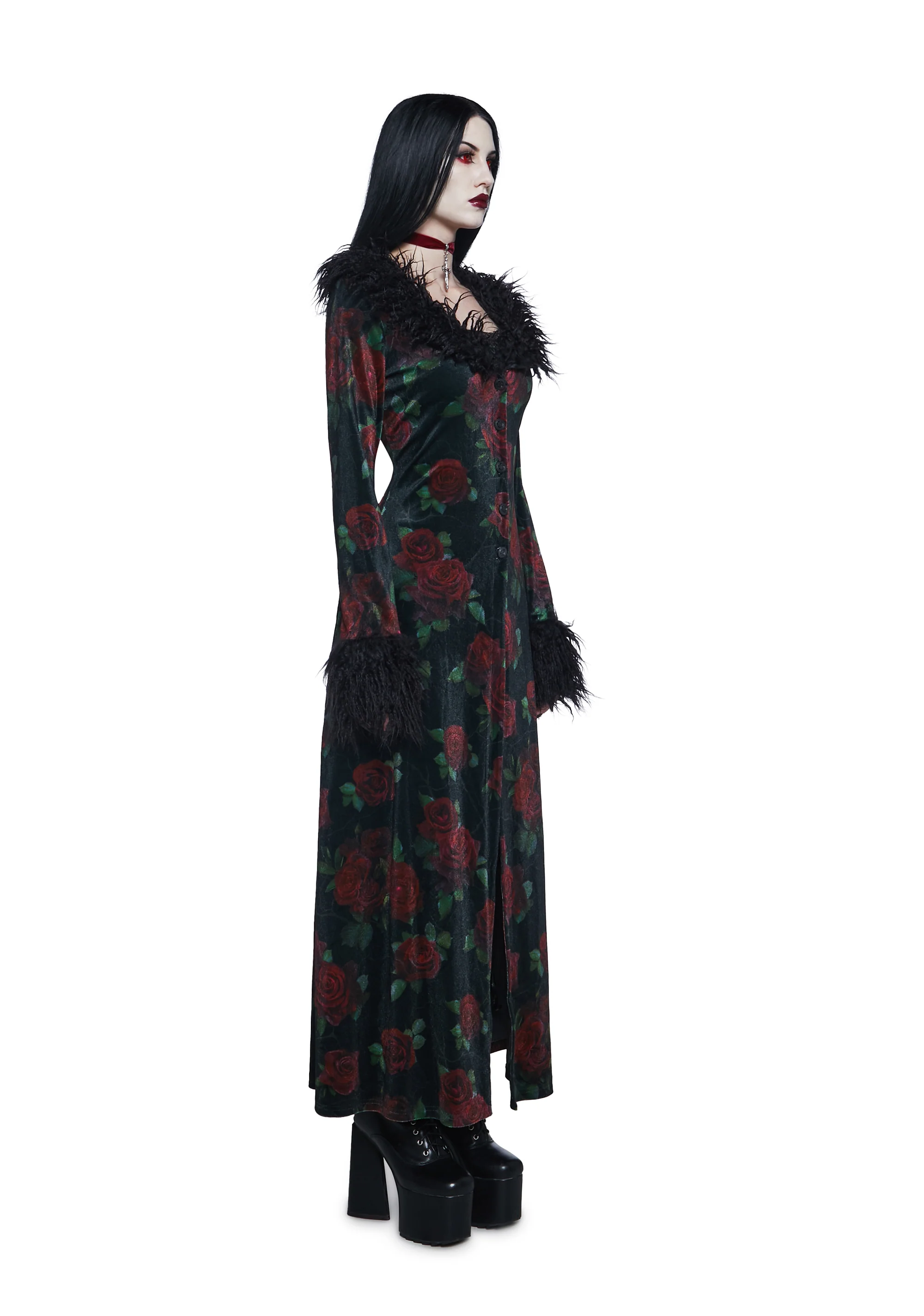 Thorned Morte Velvet Duster - Image 3