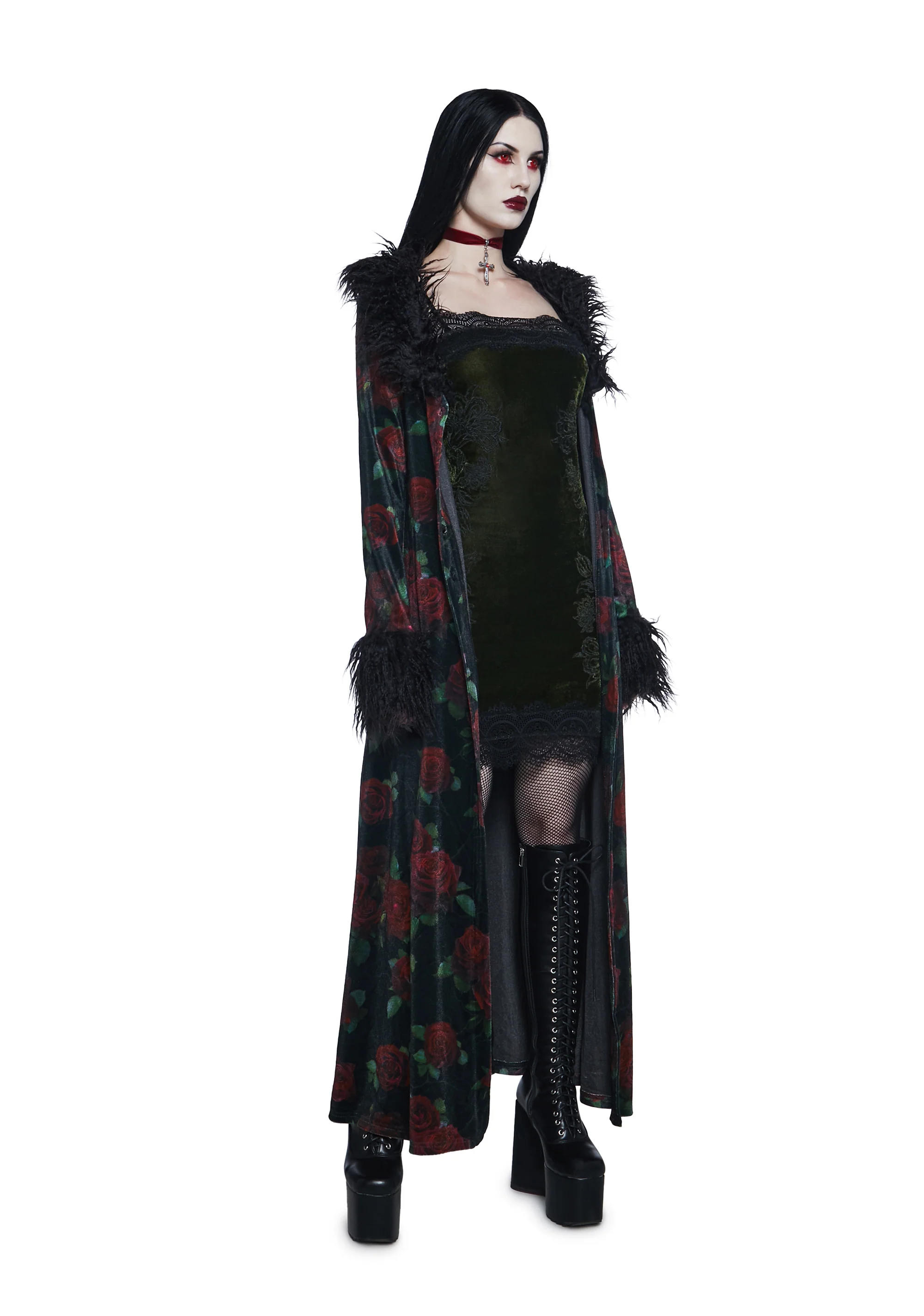 Thorned Morte Velvet Duster - Image 5